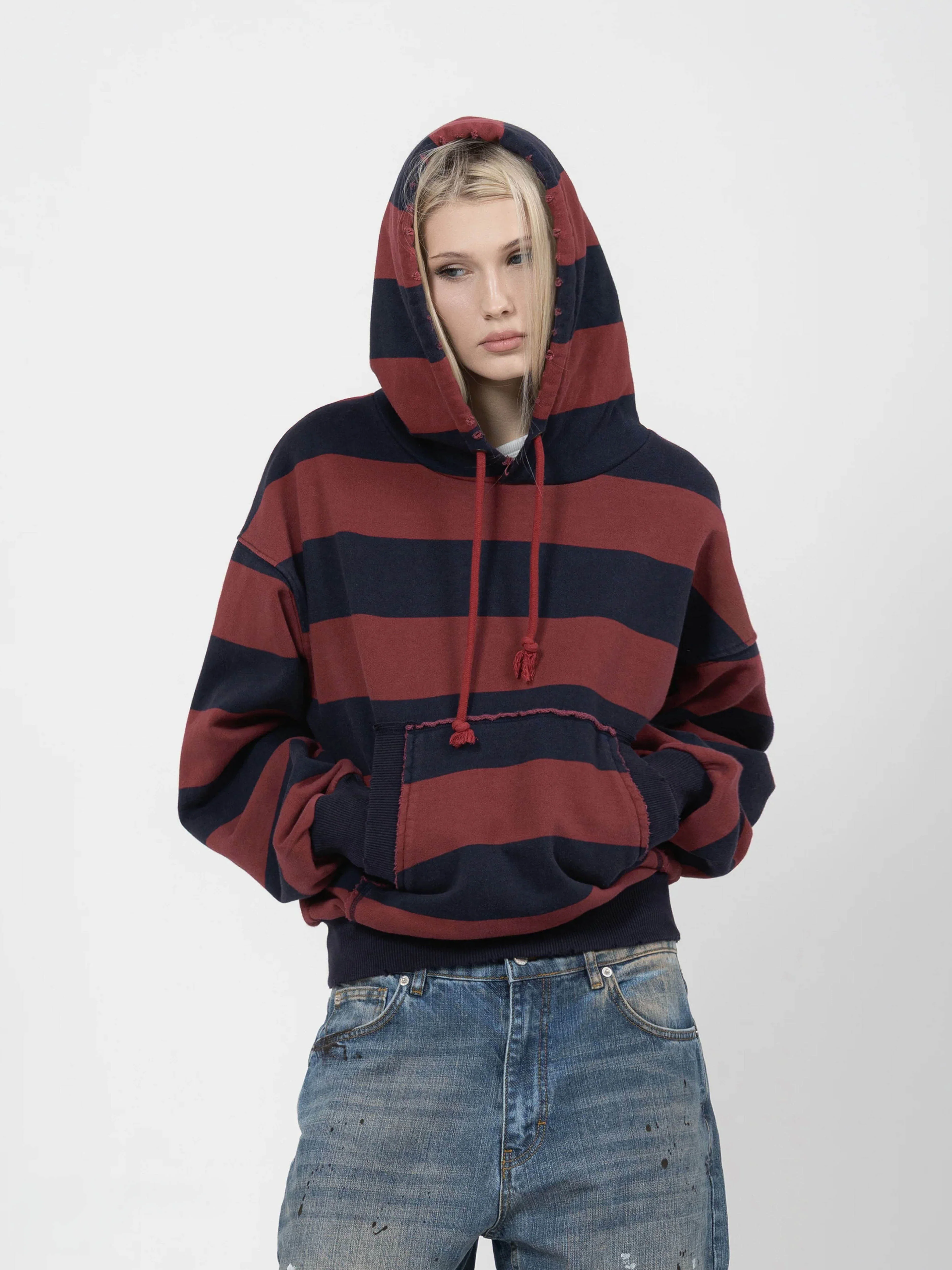 2010 HOODIE - BLUE/RED STRIPED - Image 2