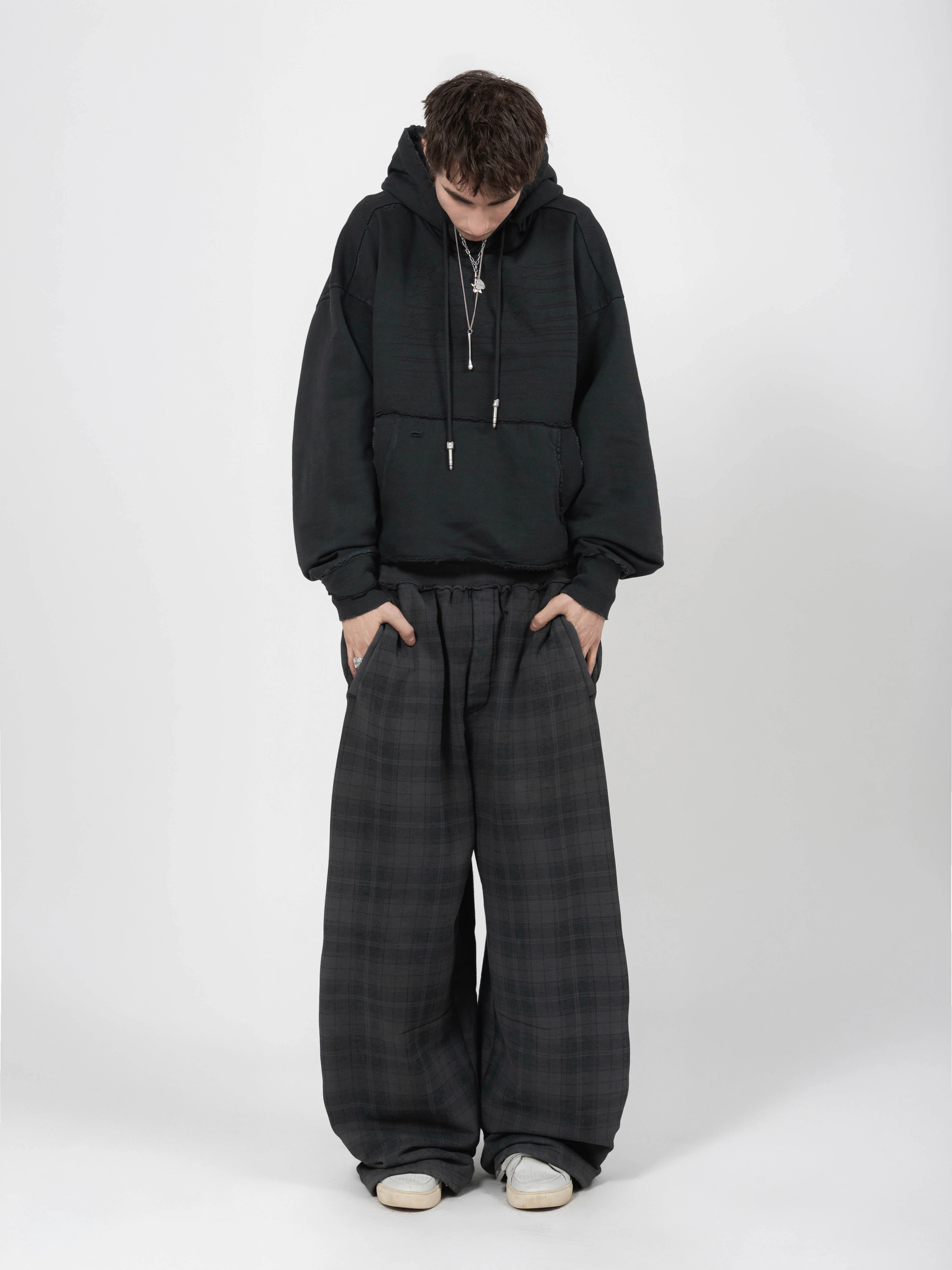 2010 SWEATPANTS - BLACK CHECKERED - Image 2