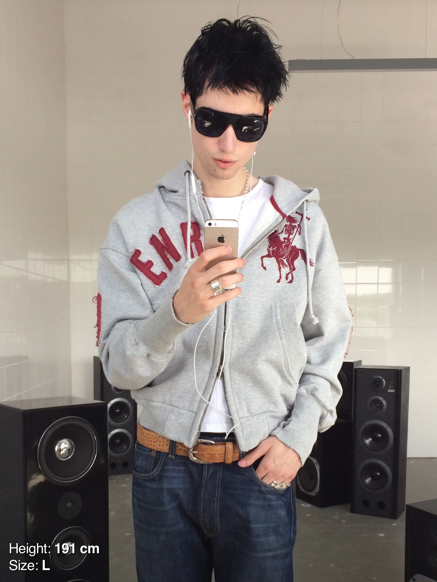 2010 ZIP HOODIE - GRAY - Image 3