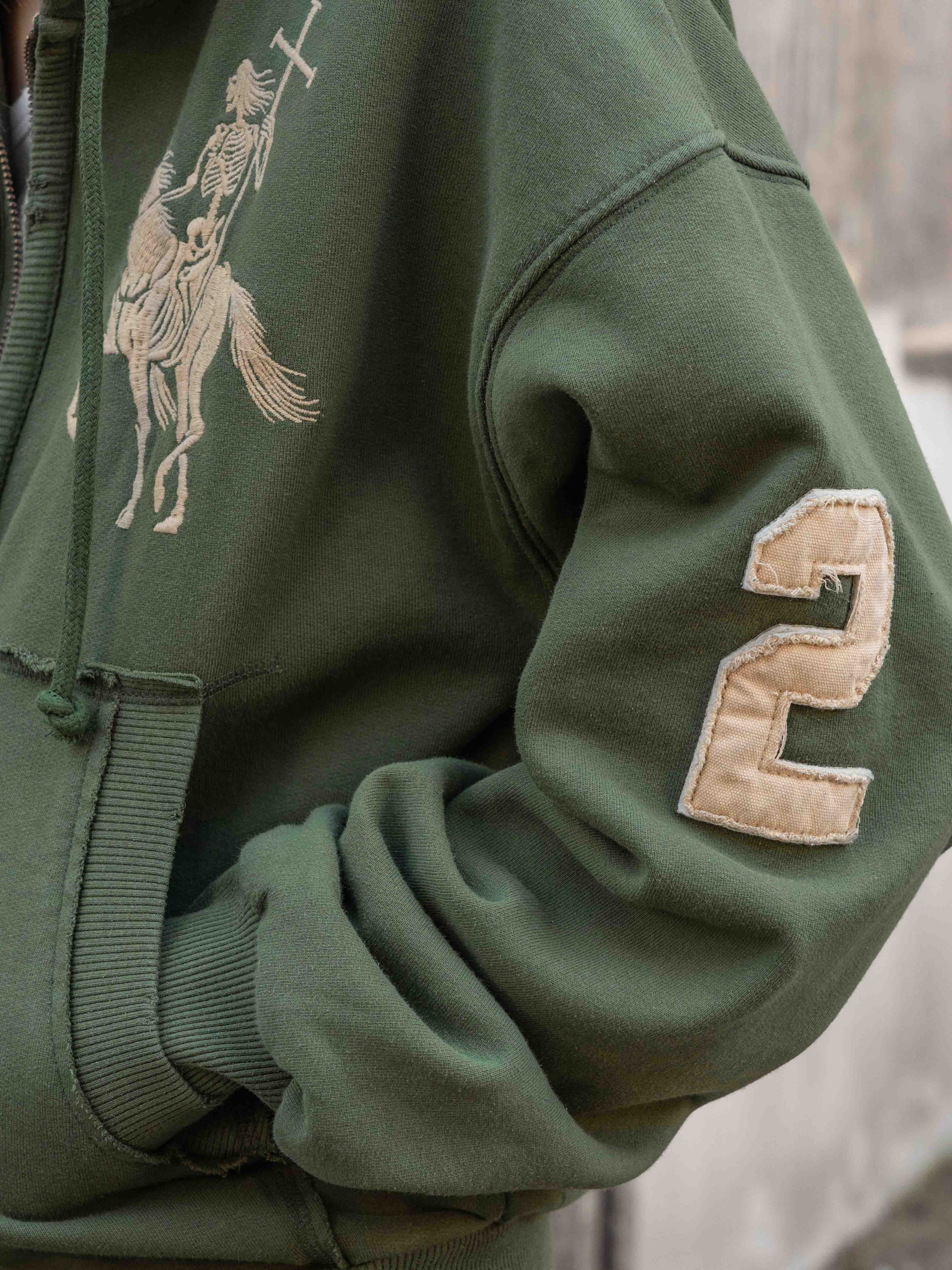 2010 ZIP HOODIE - GREEN - Image 5