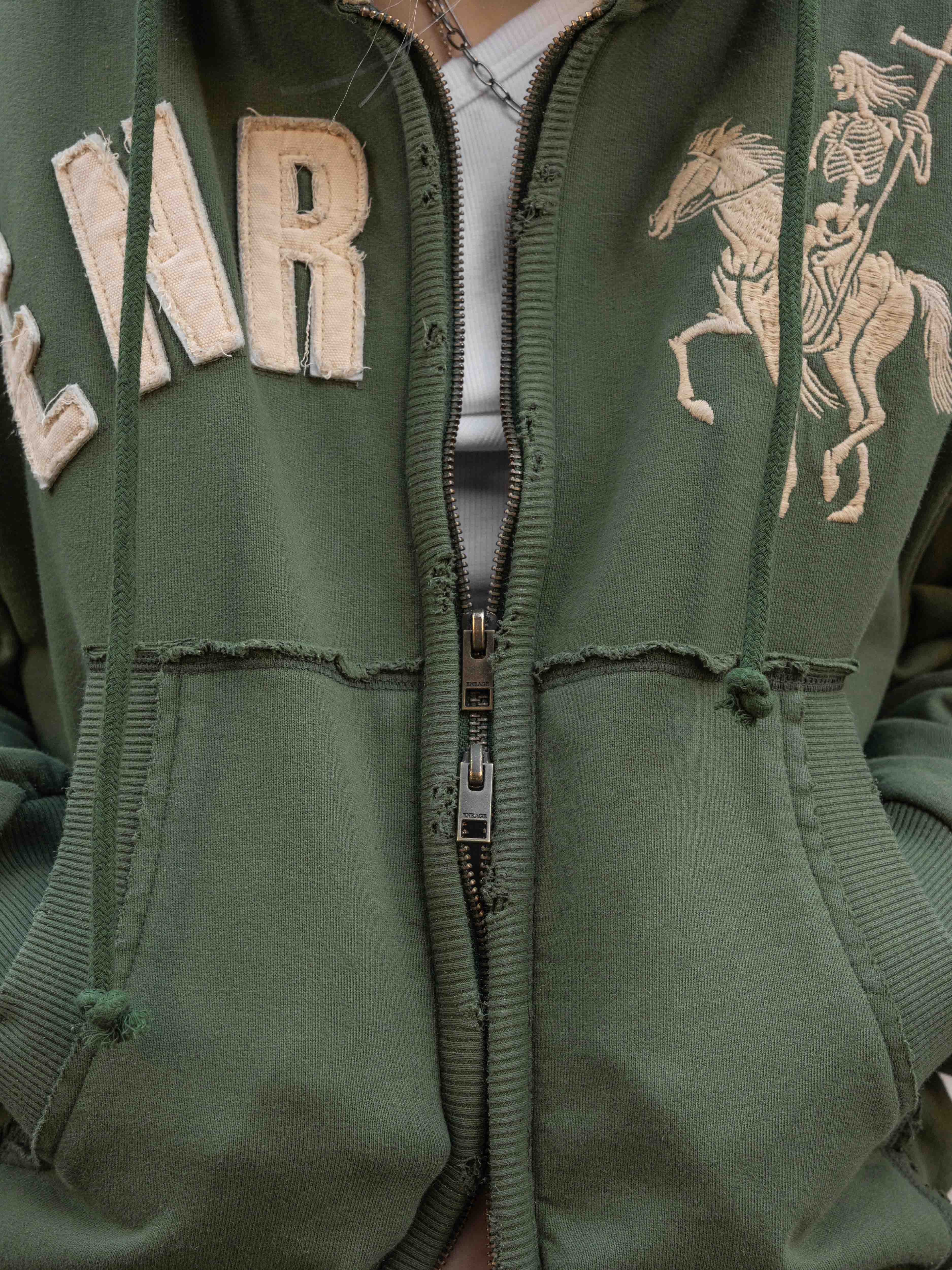 2010 ZIP HOODIE - GREEN - Image 6