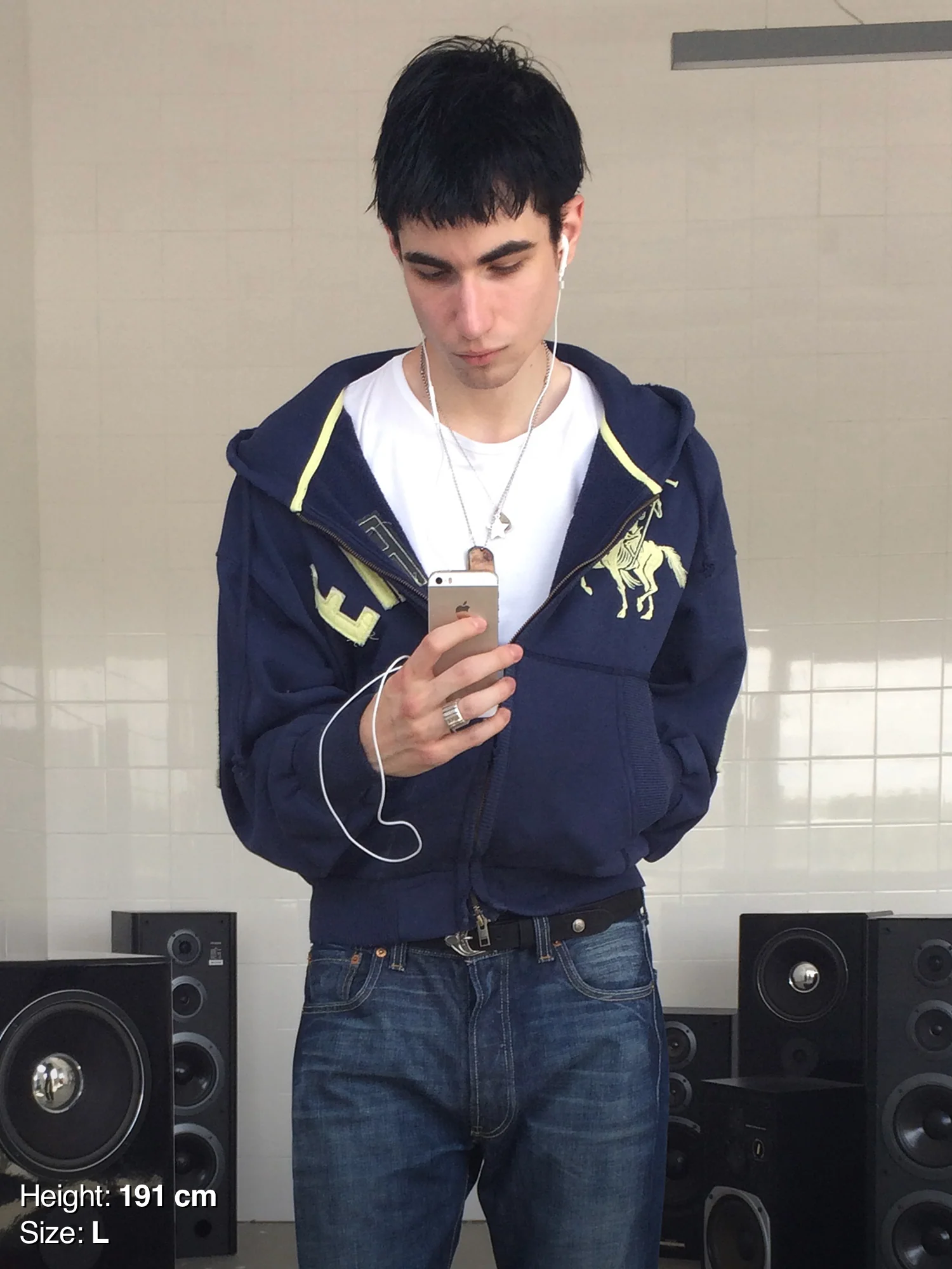 2010 ZIP HOODIE - NAVY - Image 3