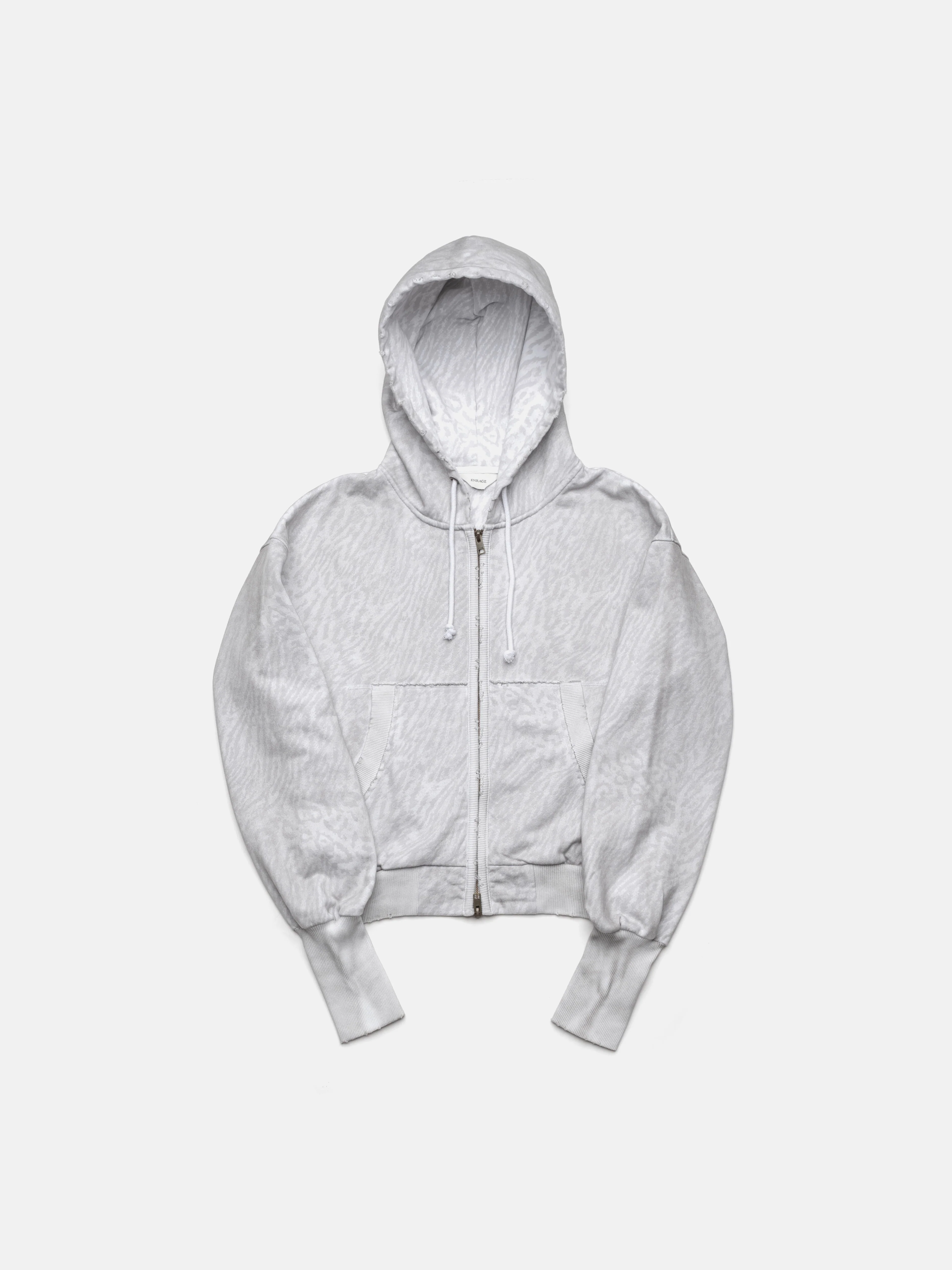 2010 ZIP HOODIE - WHITE LEOPARD