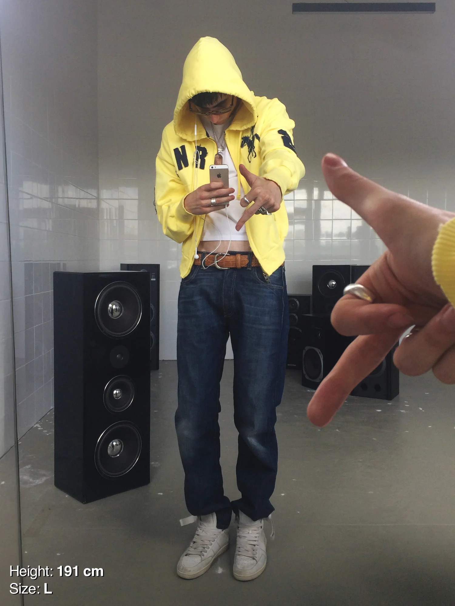 2010 ZIP HOODIE - YELLOW - Image 3