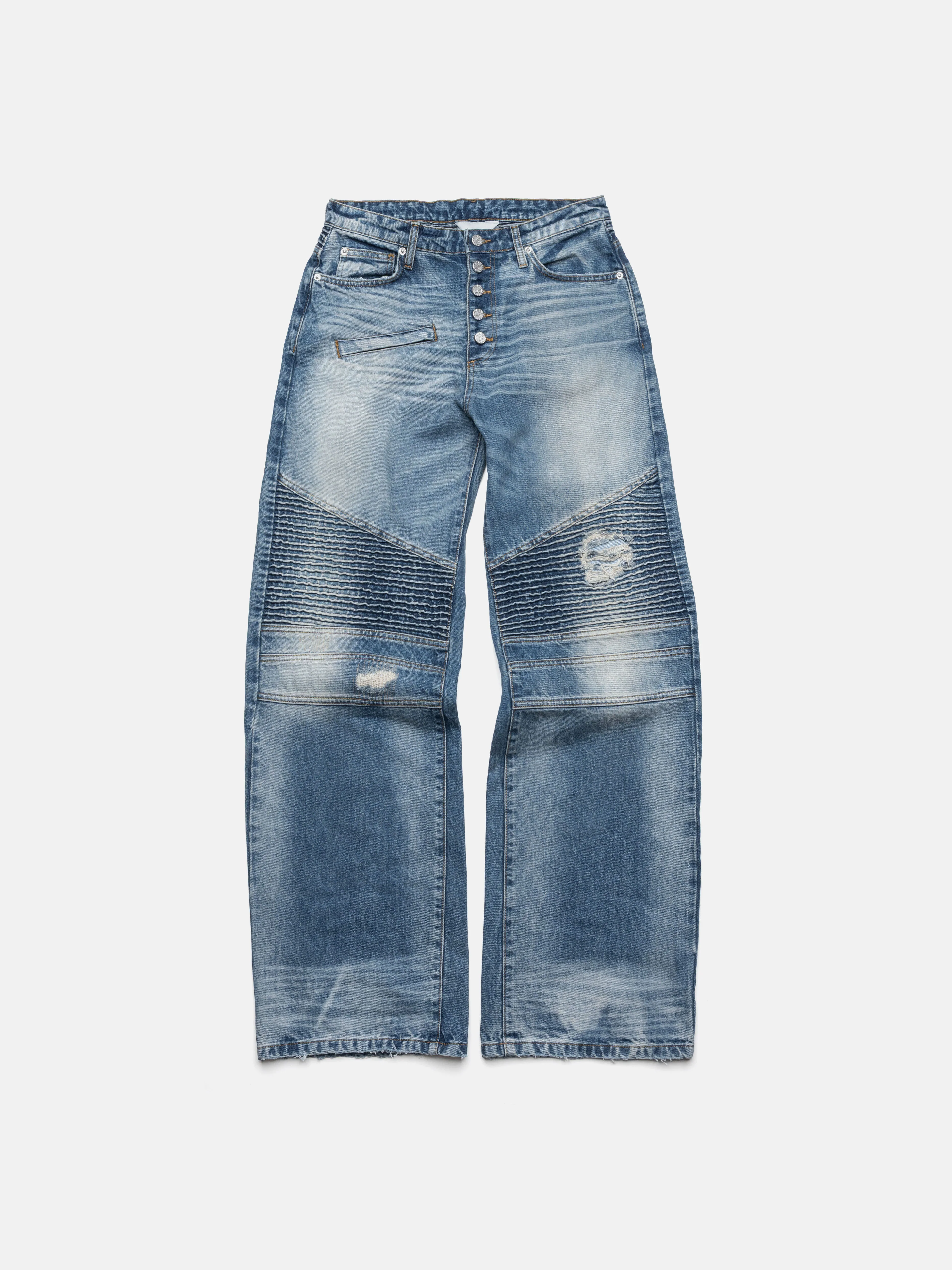BIKER JEANS - BLUE