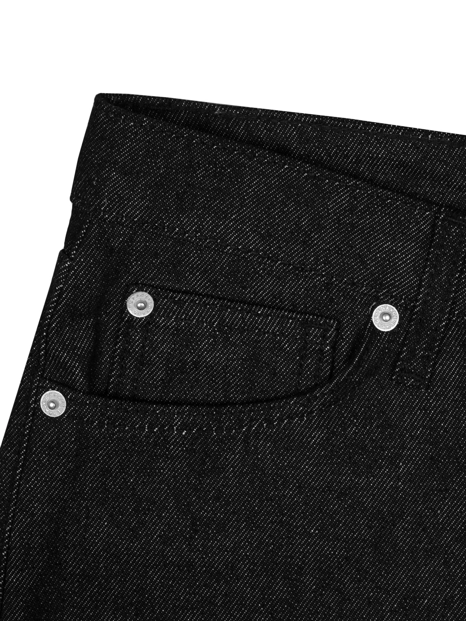 BOOTCUT JEANS - BLACK RAW DENIM - Image 5