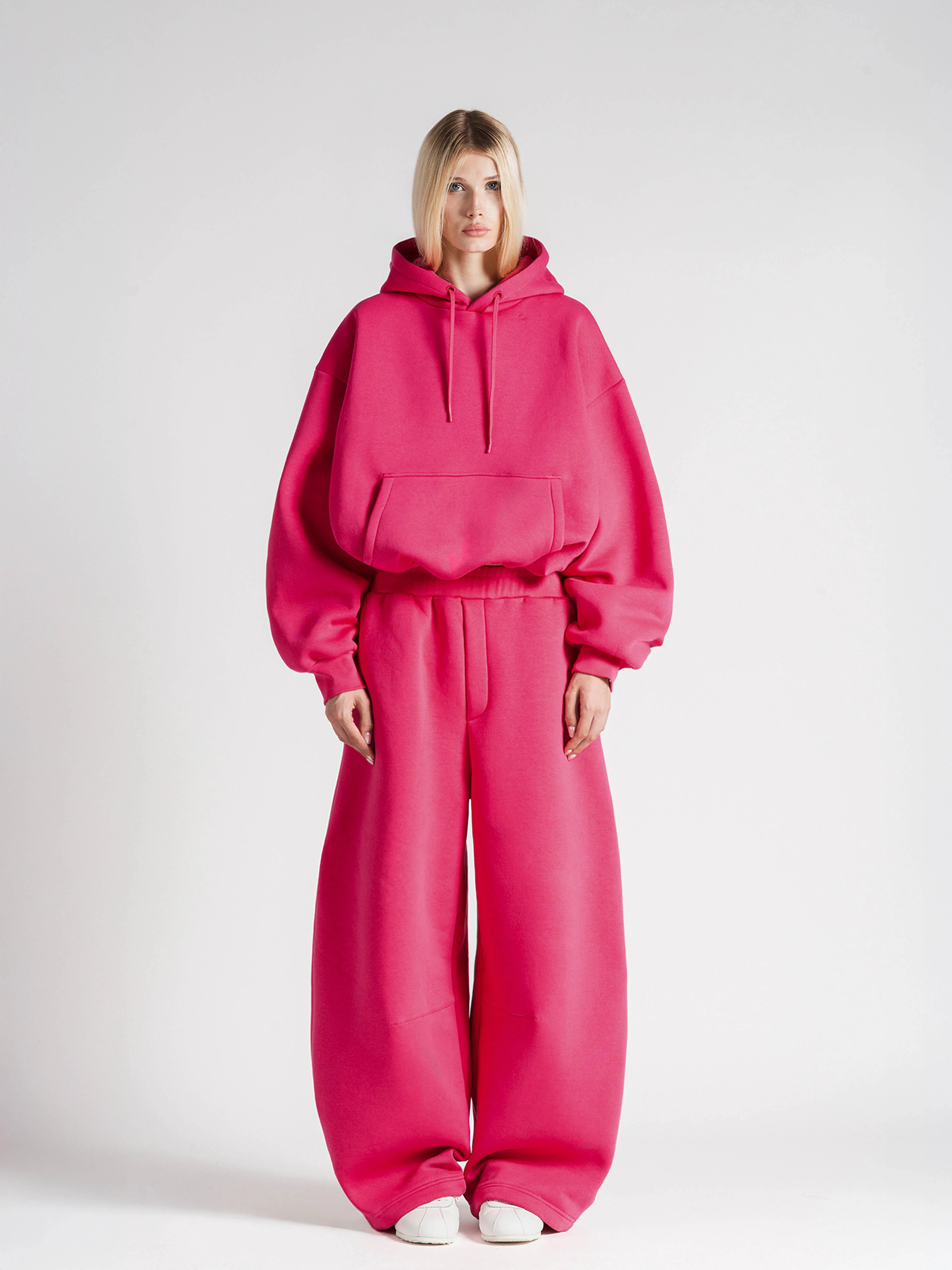 BUBBLE SWEATPANTS - HOT PINK - Image 3