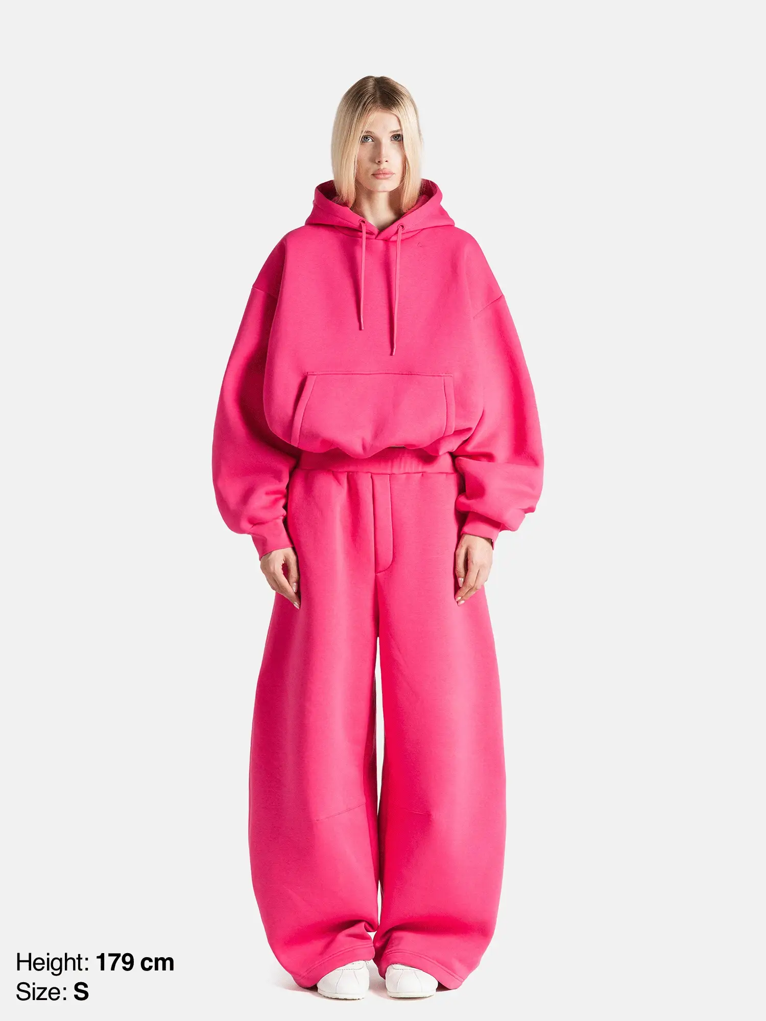 BUBBLE SWEATPANTS - HOT PINK - Image 4