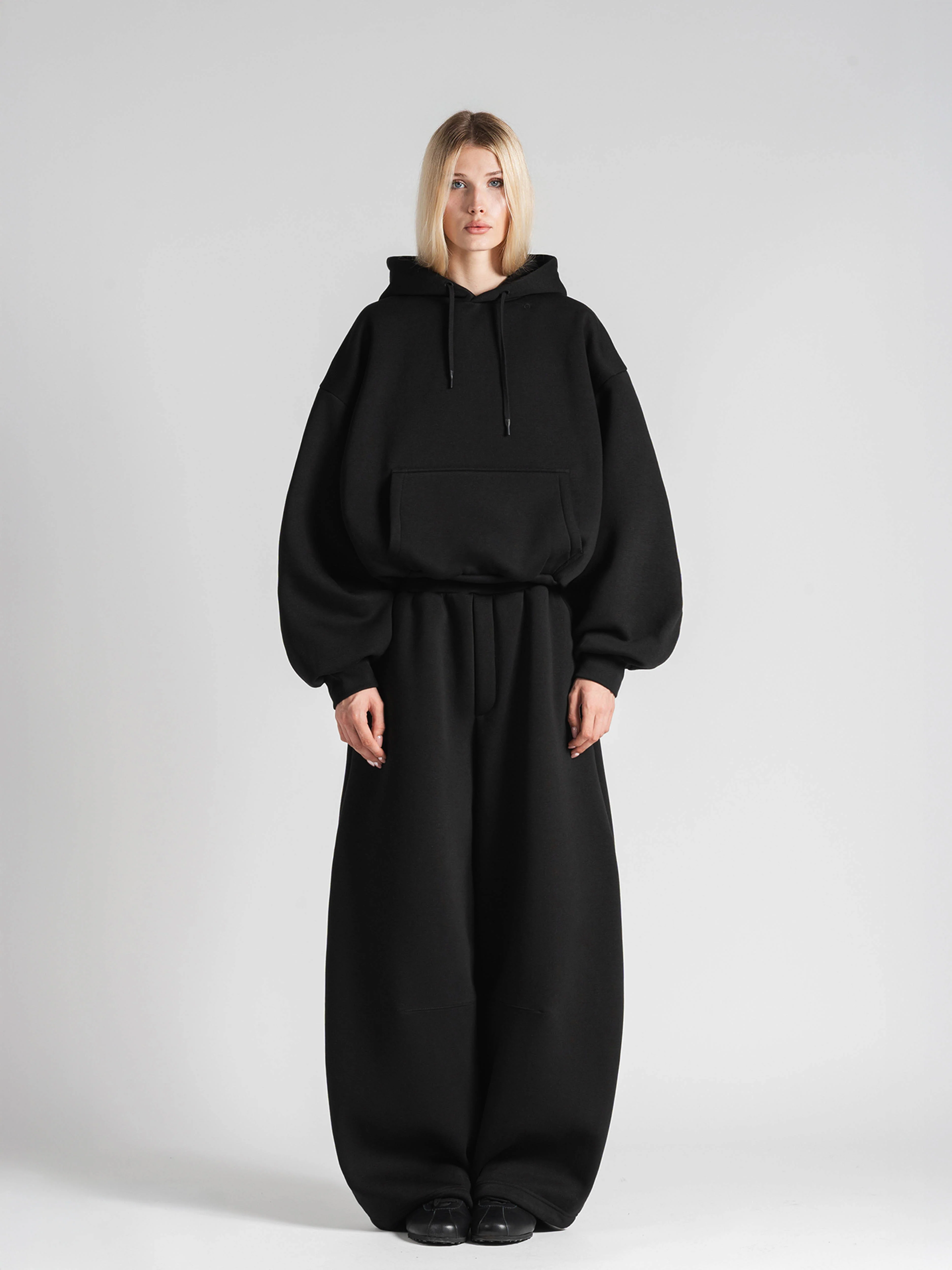 BUBBLE HOODIE - BLACK - Image 3