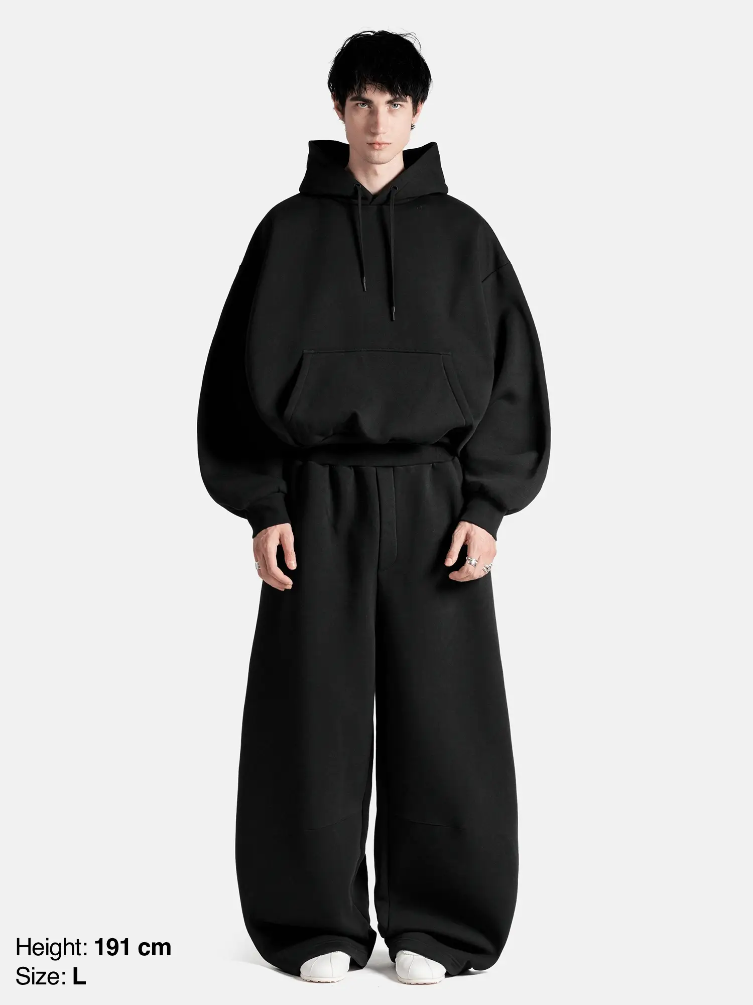 BUBBLE HOODIE - BLACK - Image 4