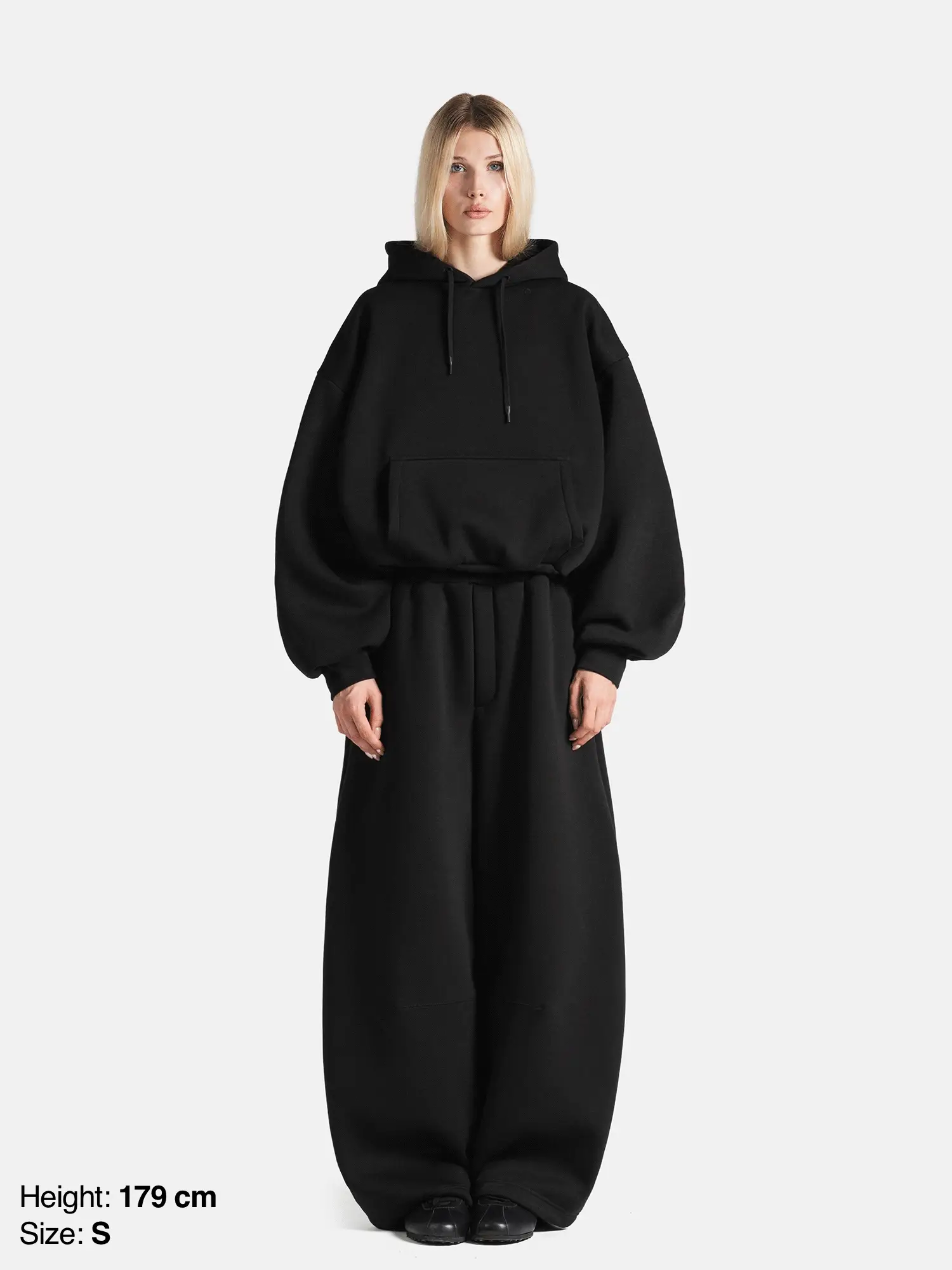 BUBBLE HOODIE - BLACK - Image 5
