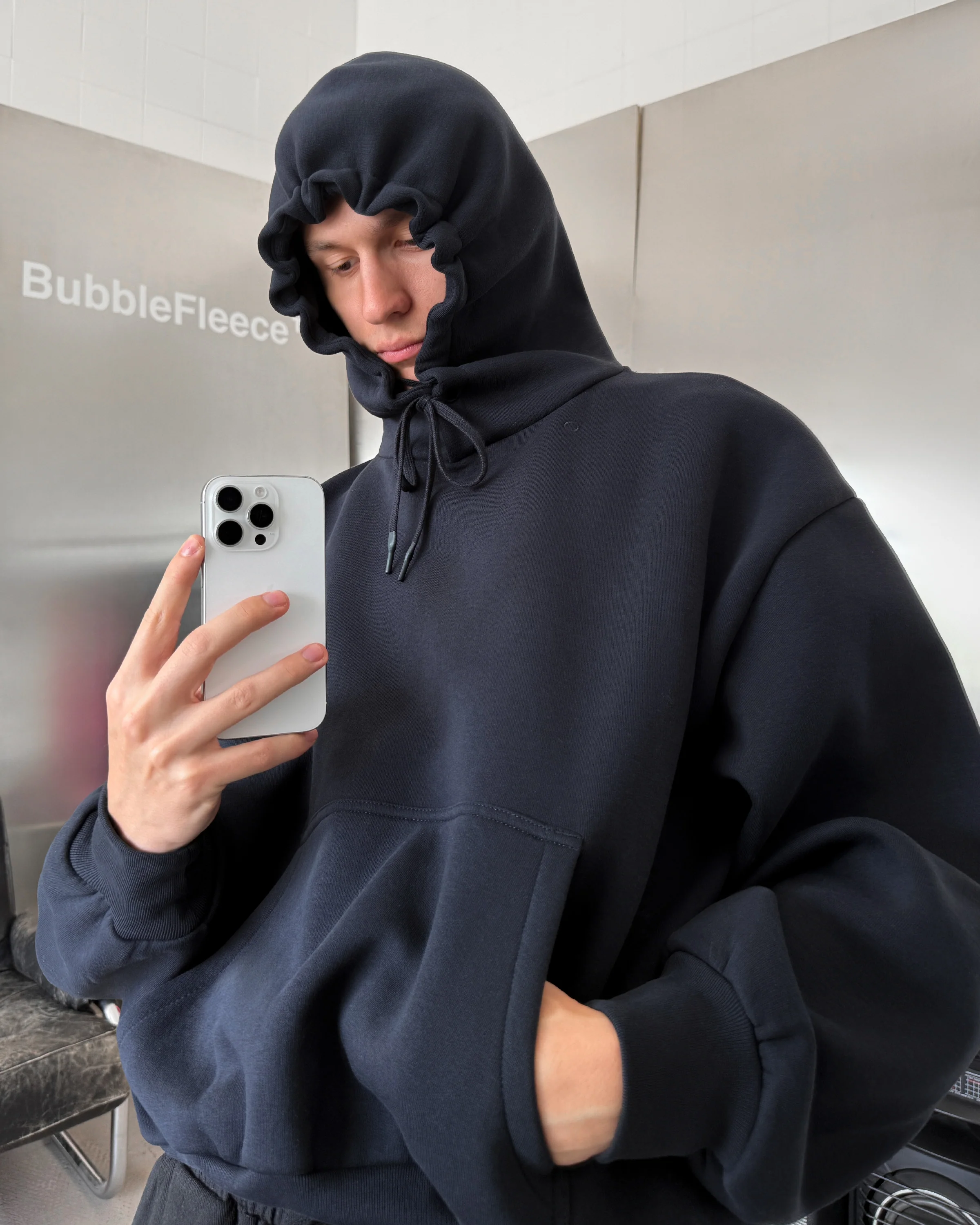 BUBBLE HOODIE - NIGHT - Image 7