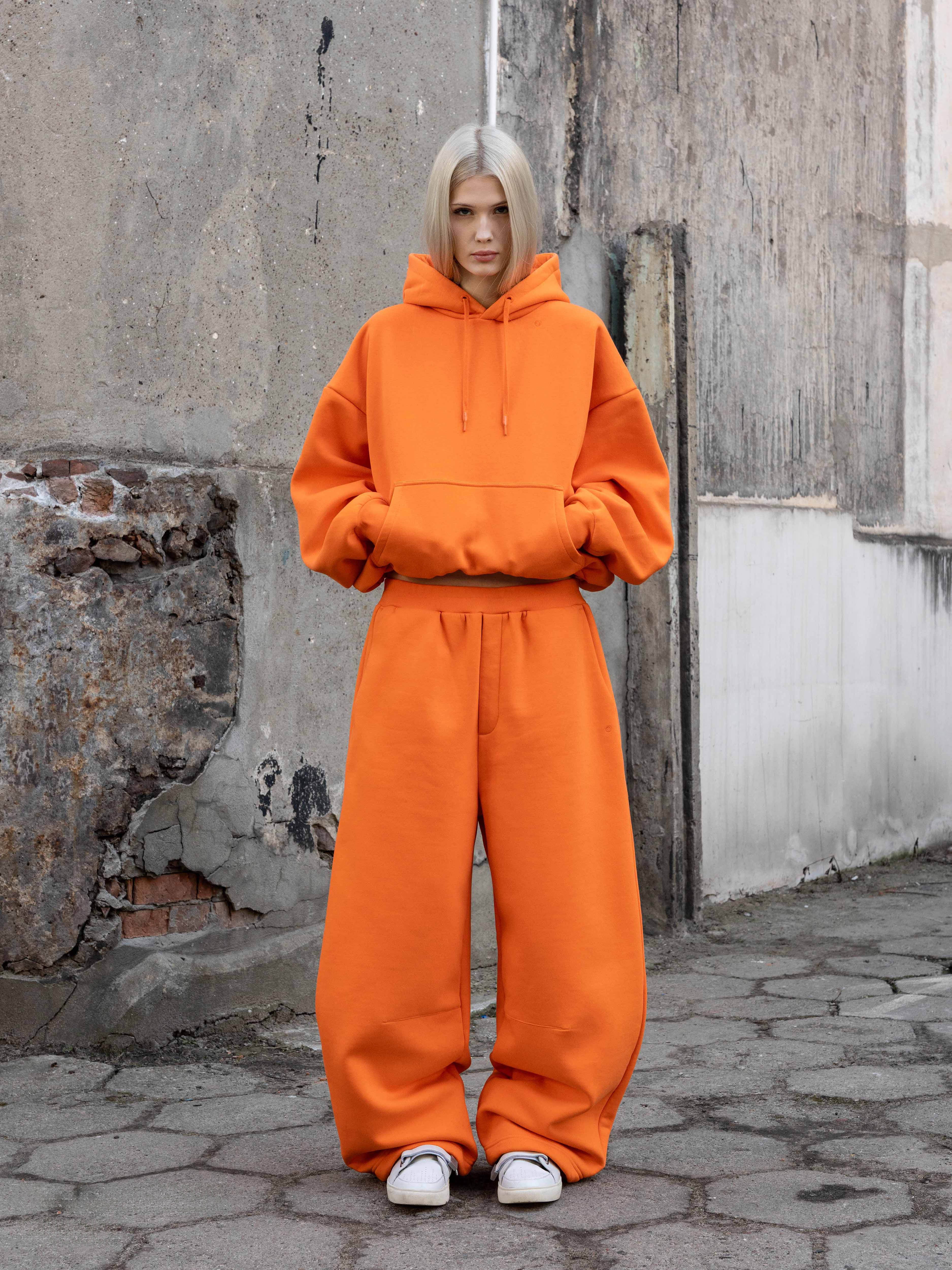 BUBBLE HOODIE - ORANGE - Image 2