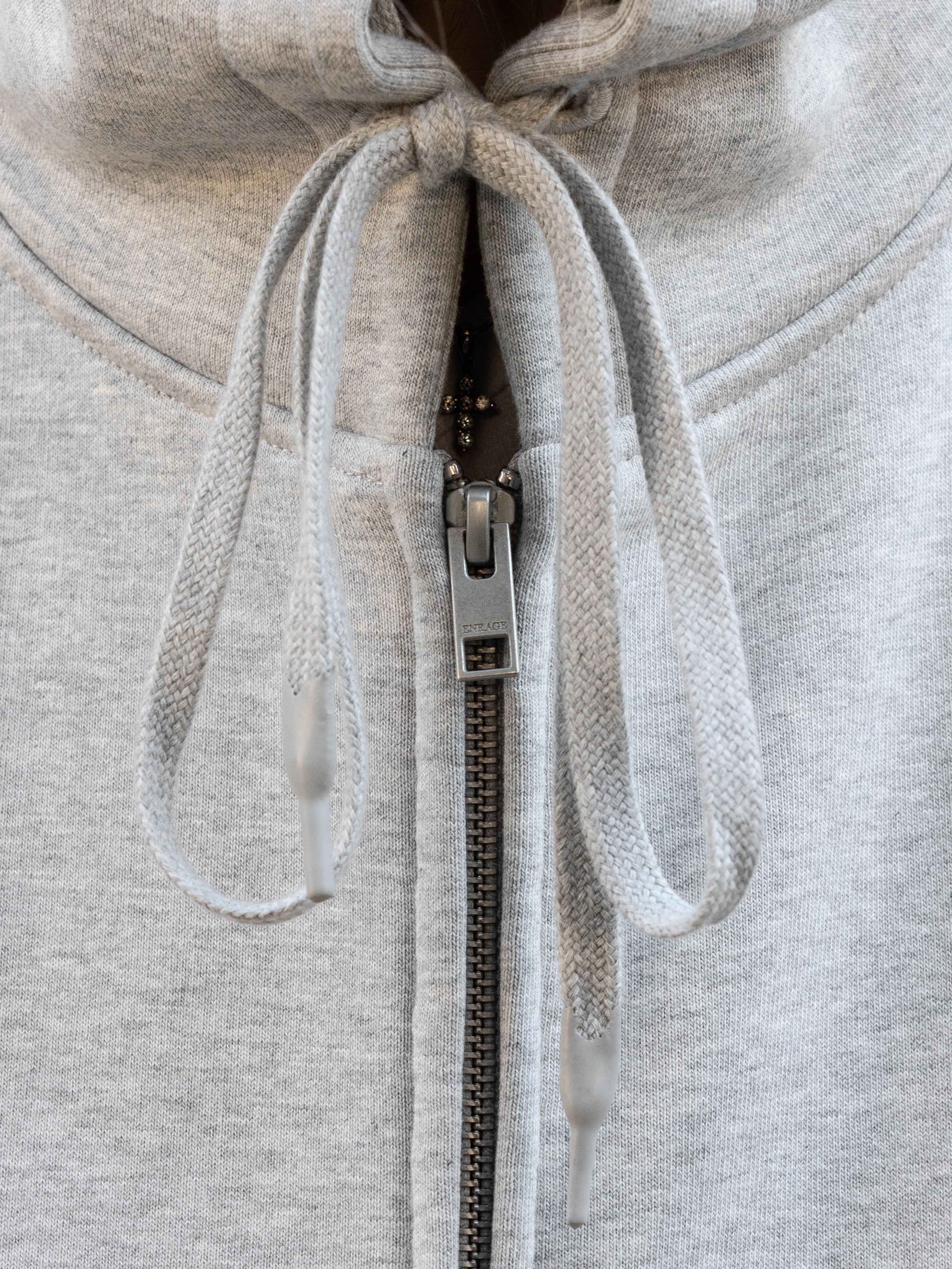 BUBBLE ZIP HOODIE - GRAY - Image 4
