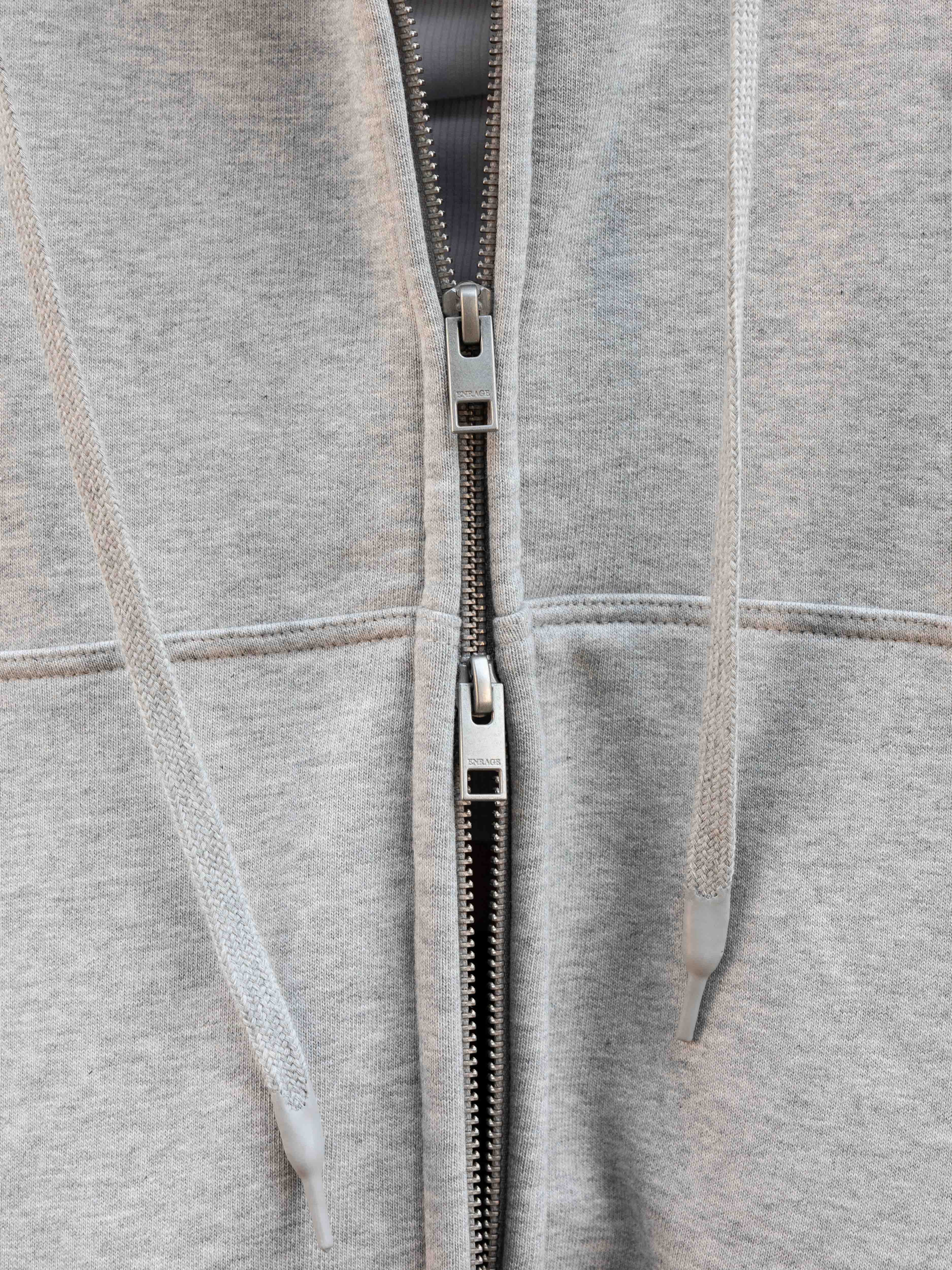 BUBBLE ZIP HOODIE - GRAY - Image 5