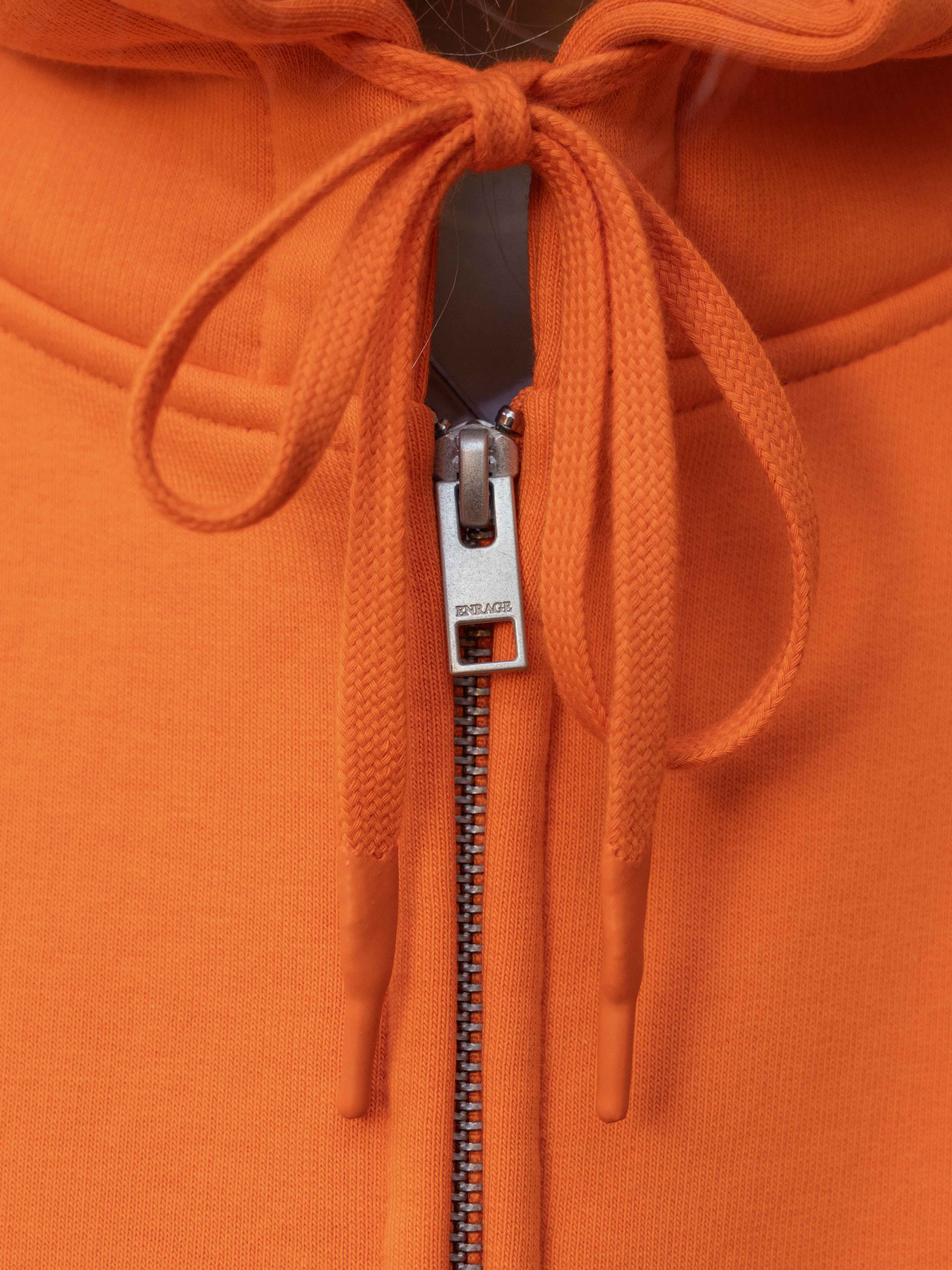BUBBLE ZIP HOODIE - ORANGE - Image 4