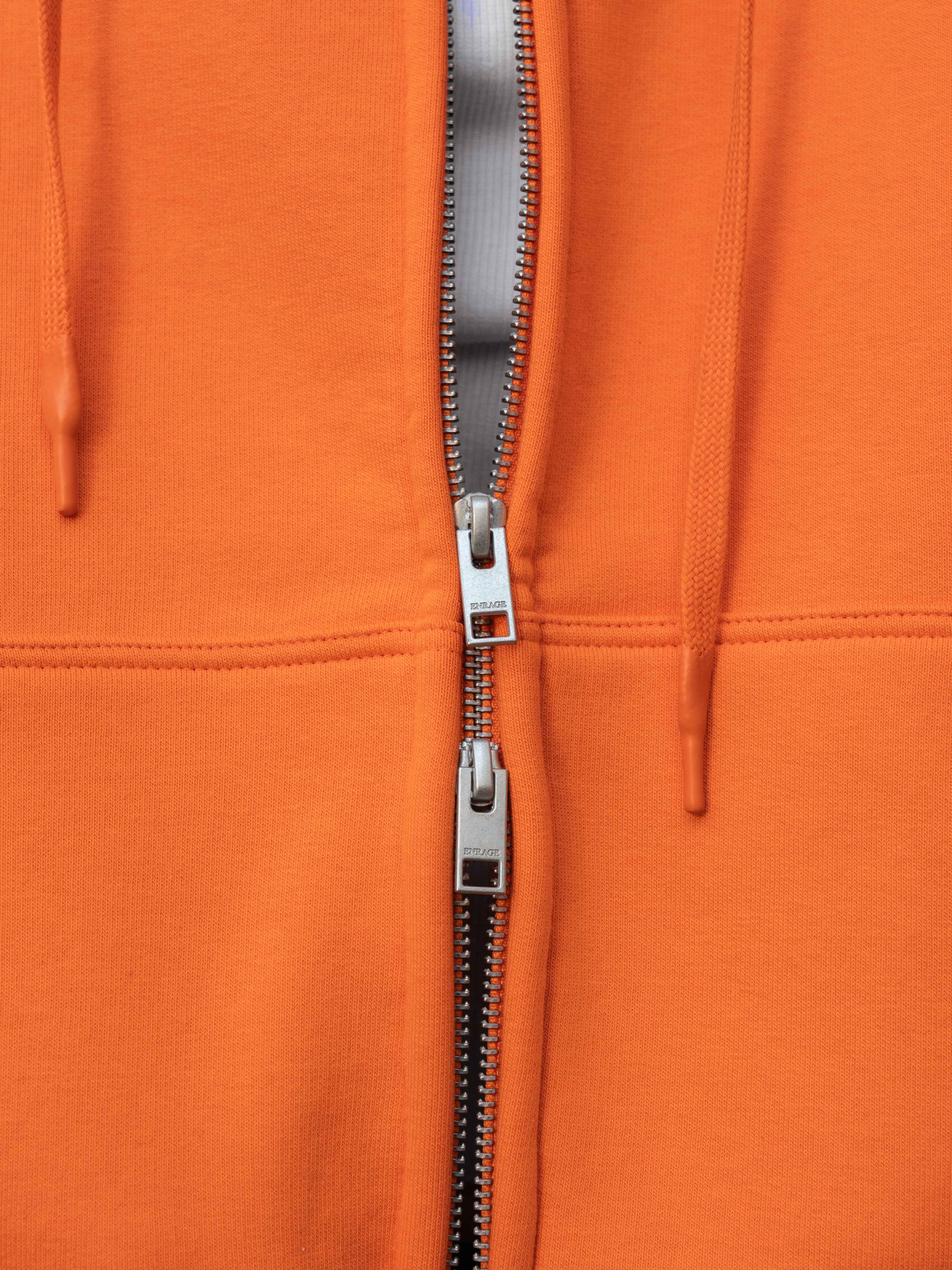 BUBBLE ZIP HOODIE - ORANGE - Image 5