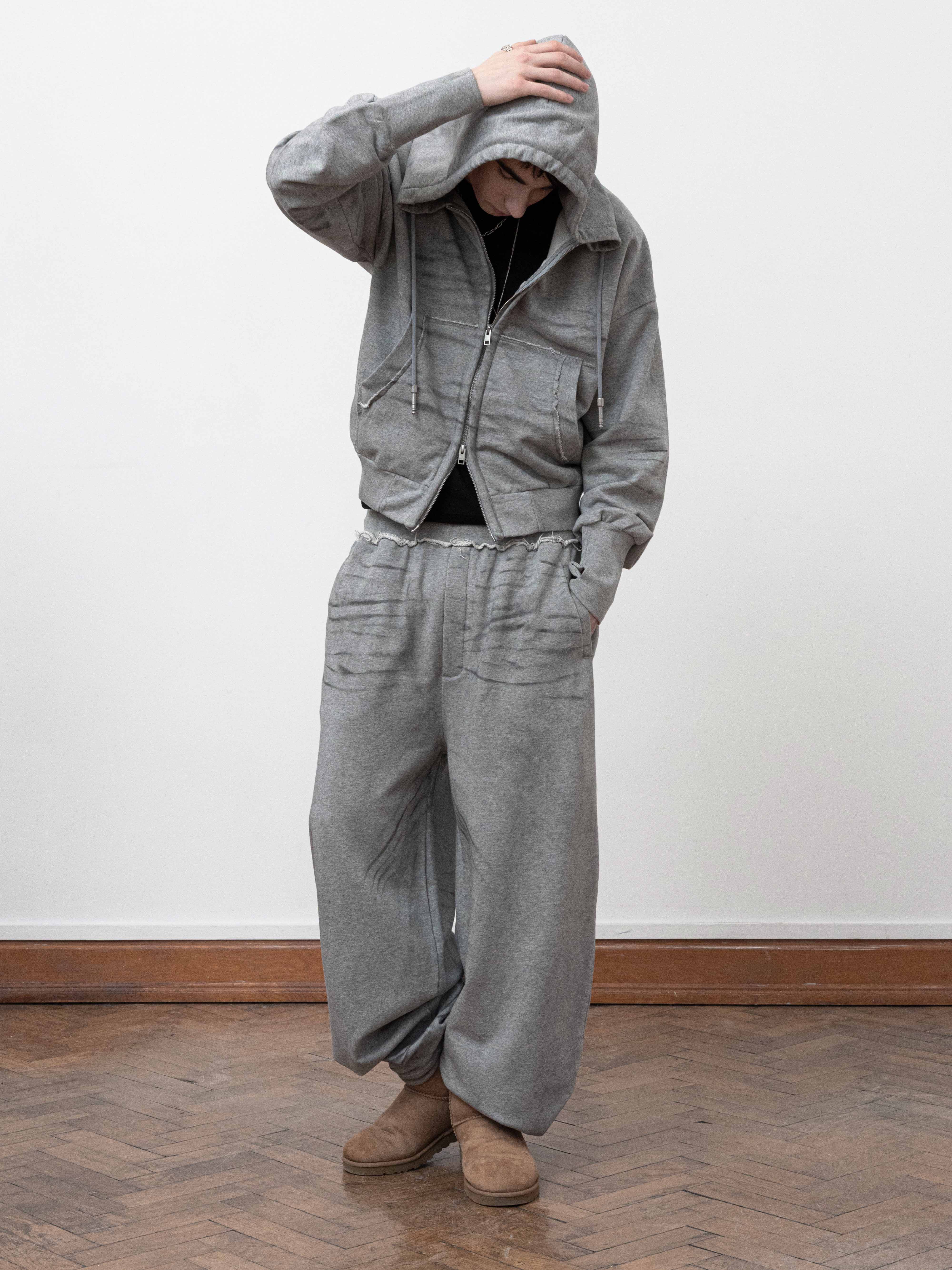 DIRTY SPRAY SWEATPANTS - GRAY - Image 3