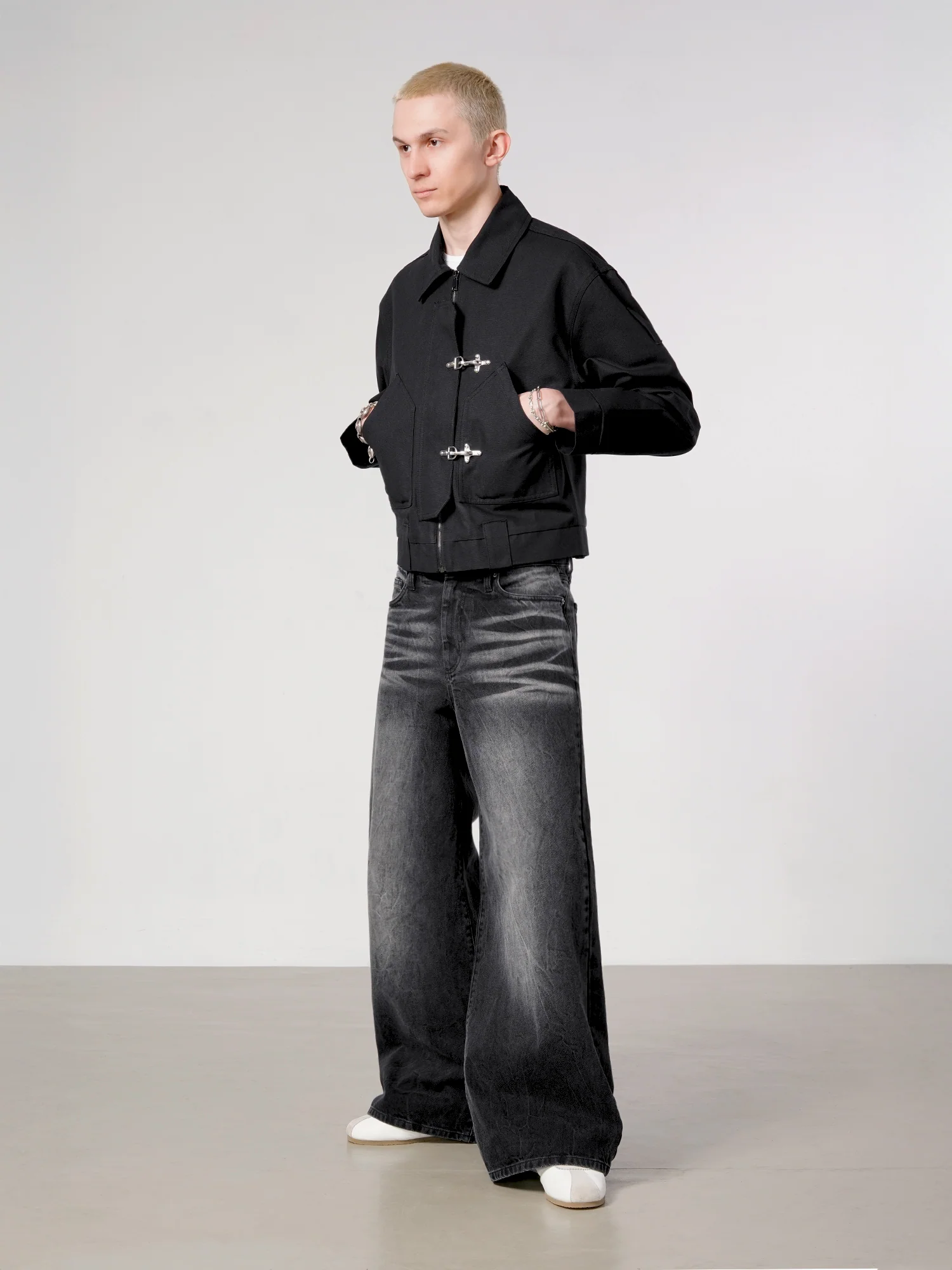 FATIGUE JACKET - BLACK - Image 3