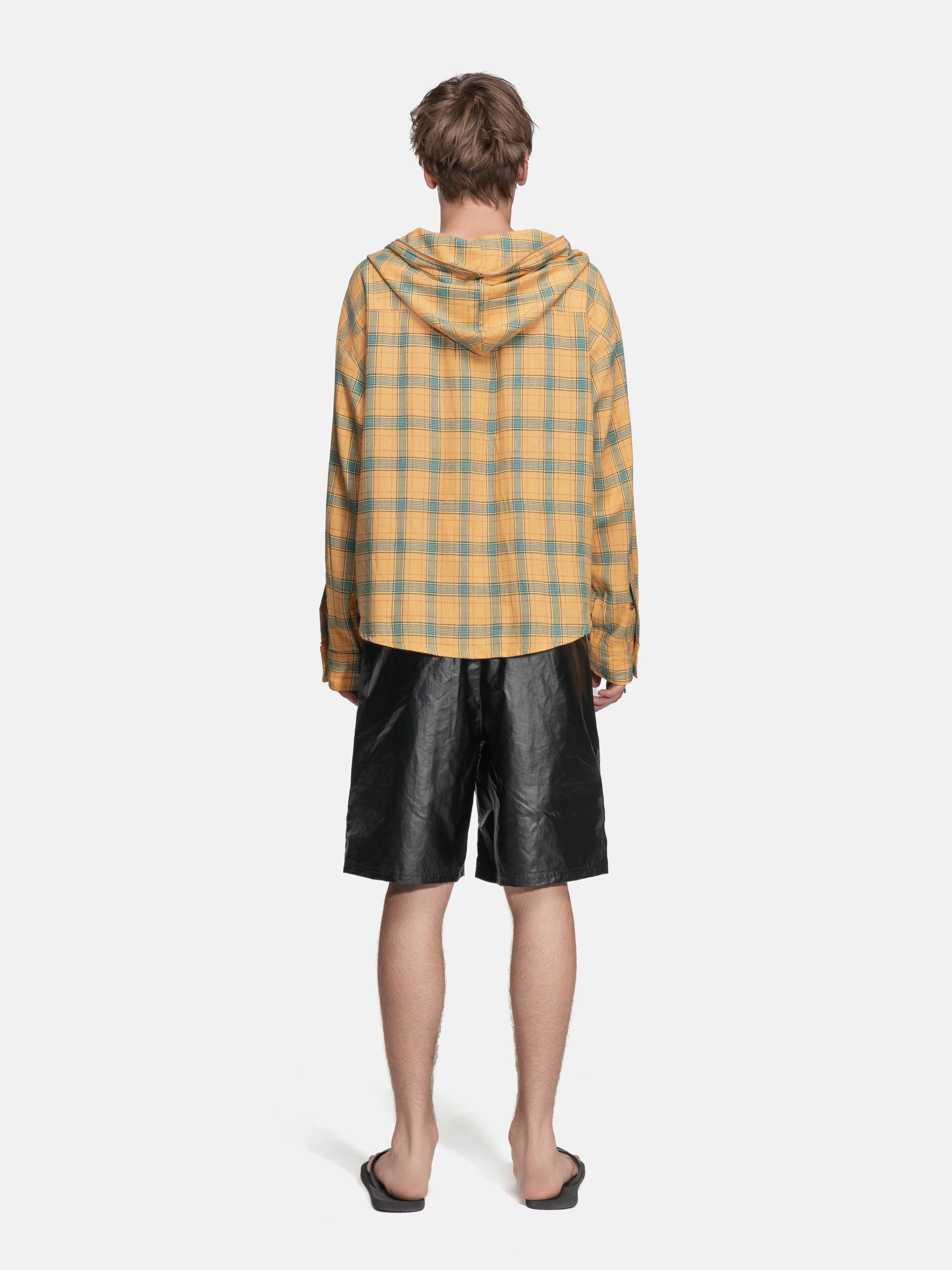 FLANNEL HOODIE - YELLOW - Image 5
