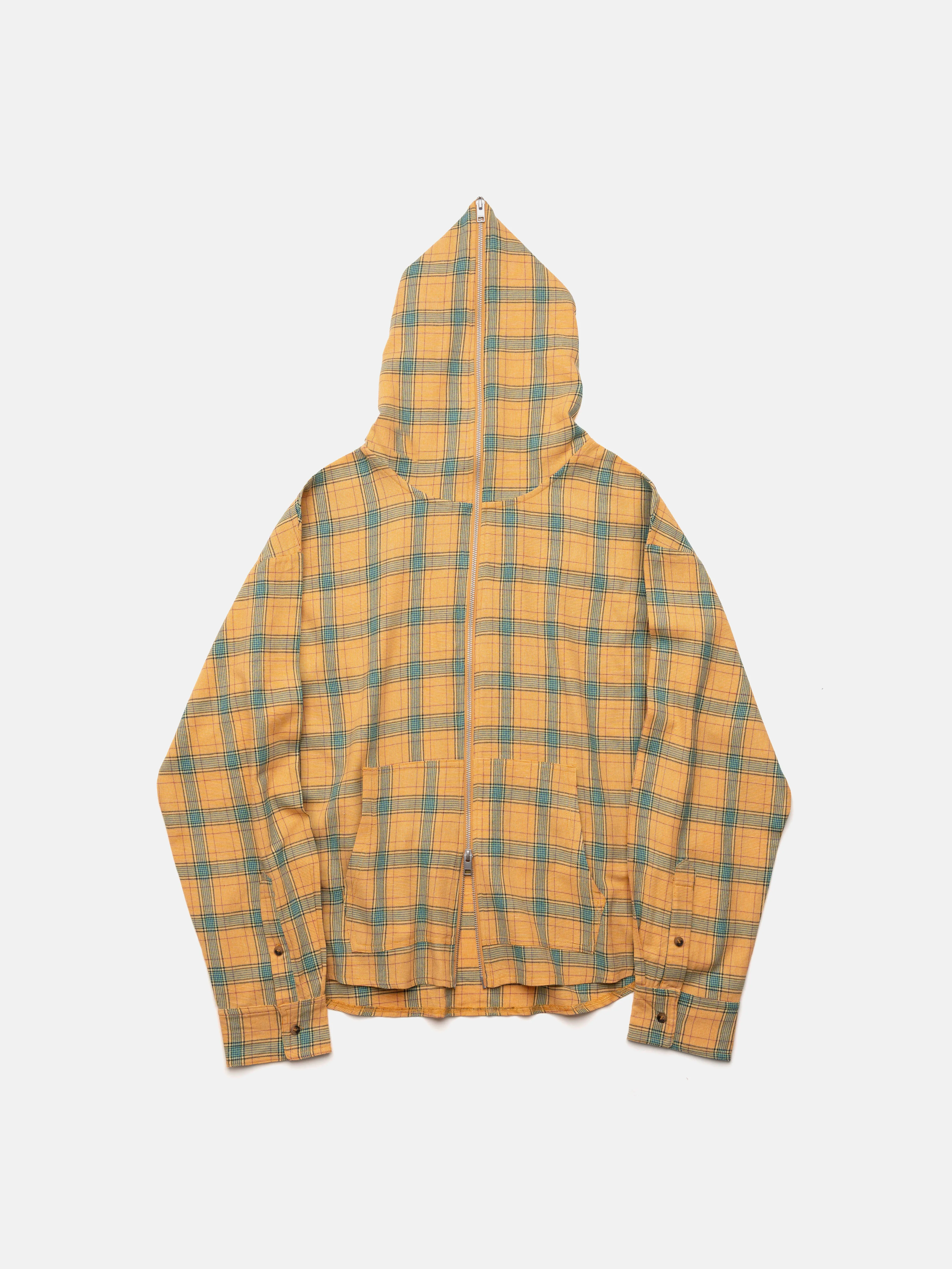 FLANNEL HOODIE - YELLOW - Image 9