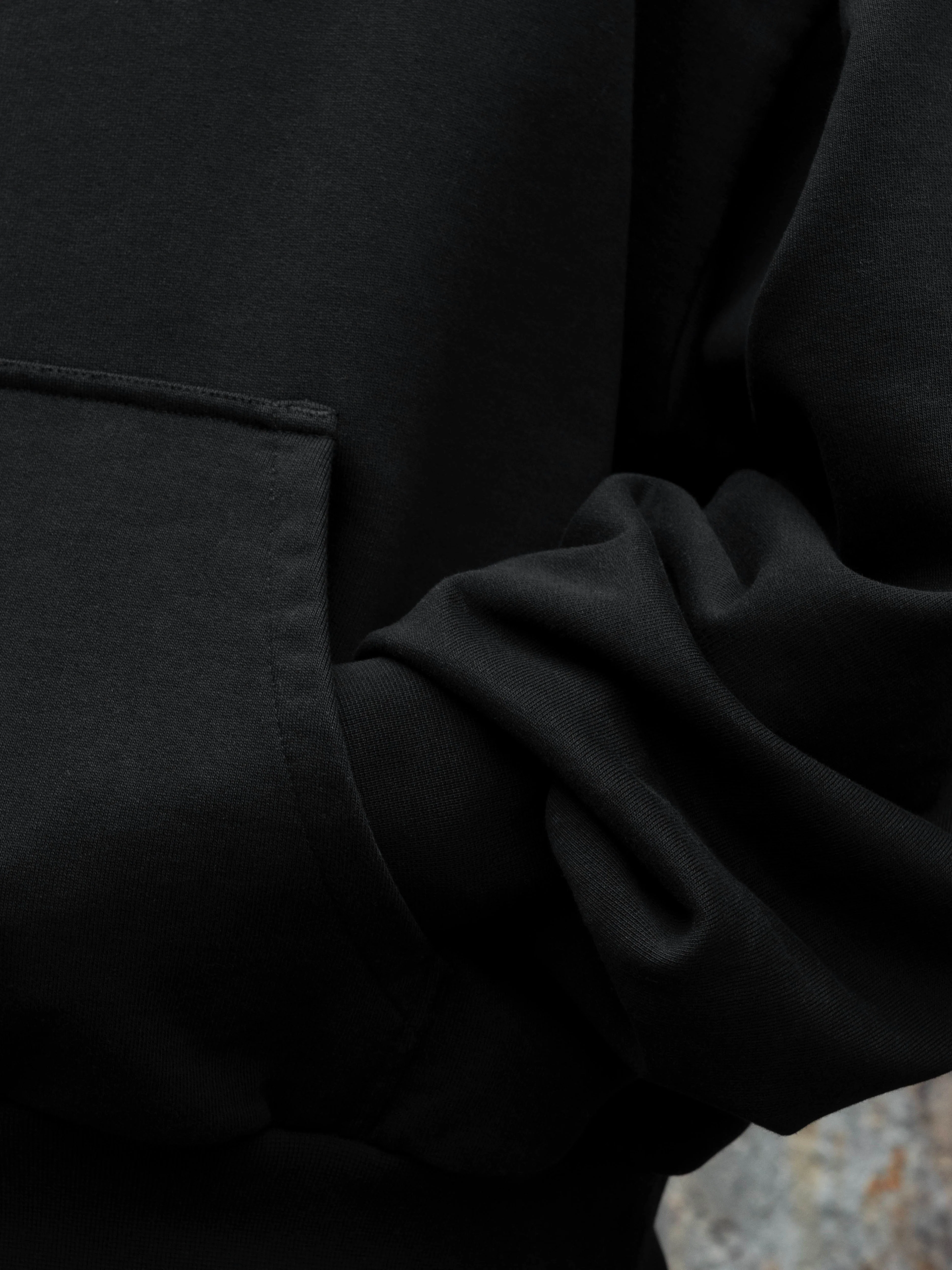 BLANC HOODIE - BLACK - Image 4