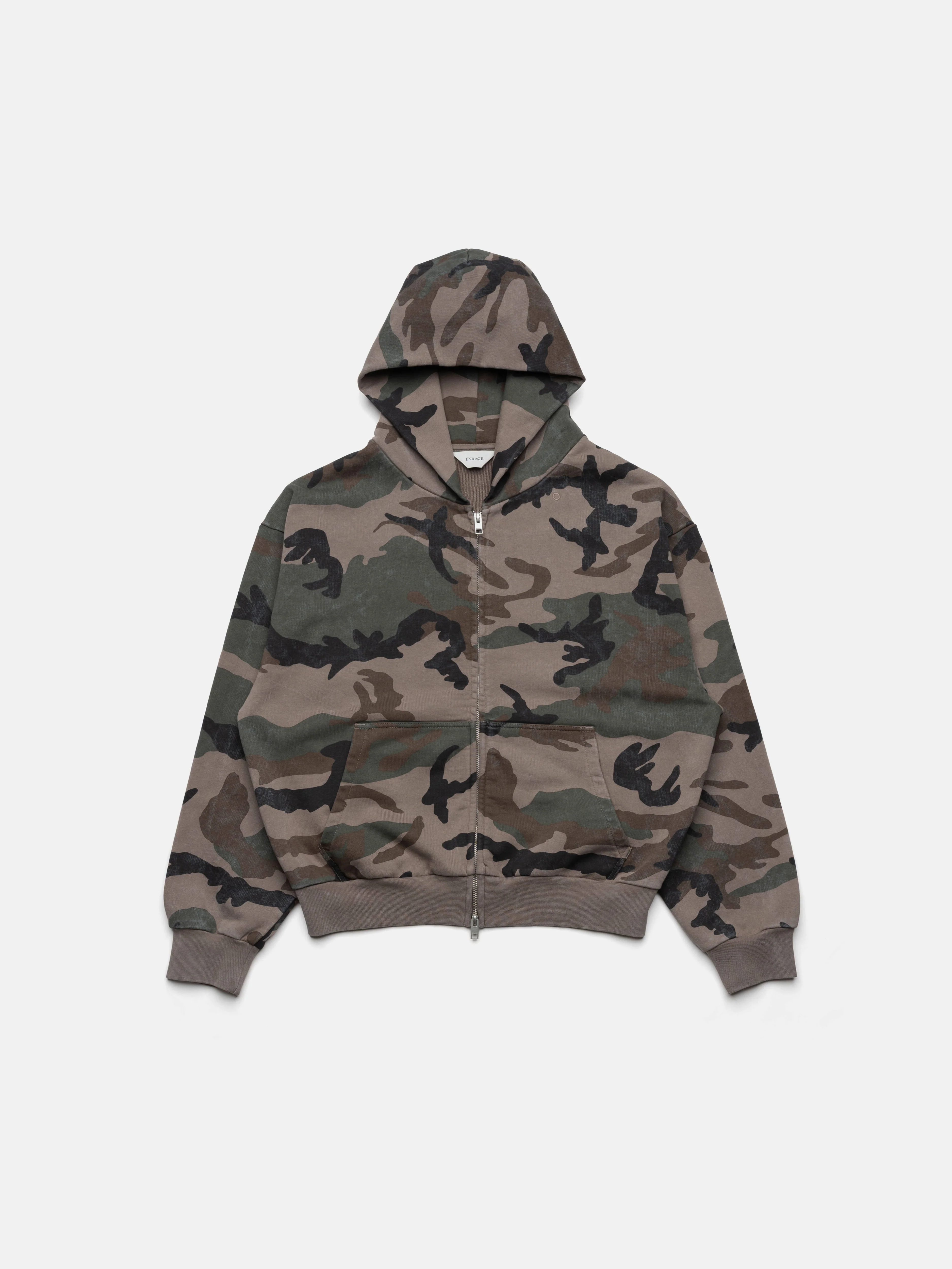 ZIP HOODIE - VINTAGE CAMO