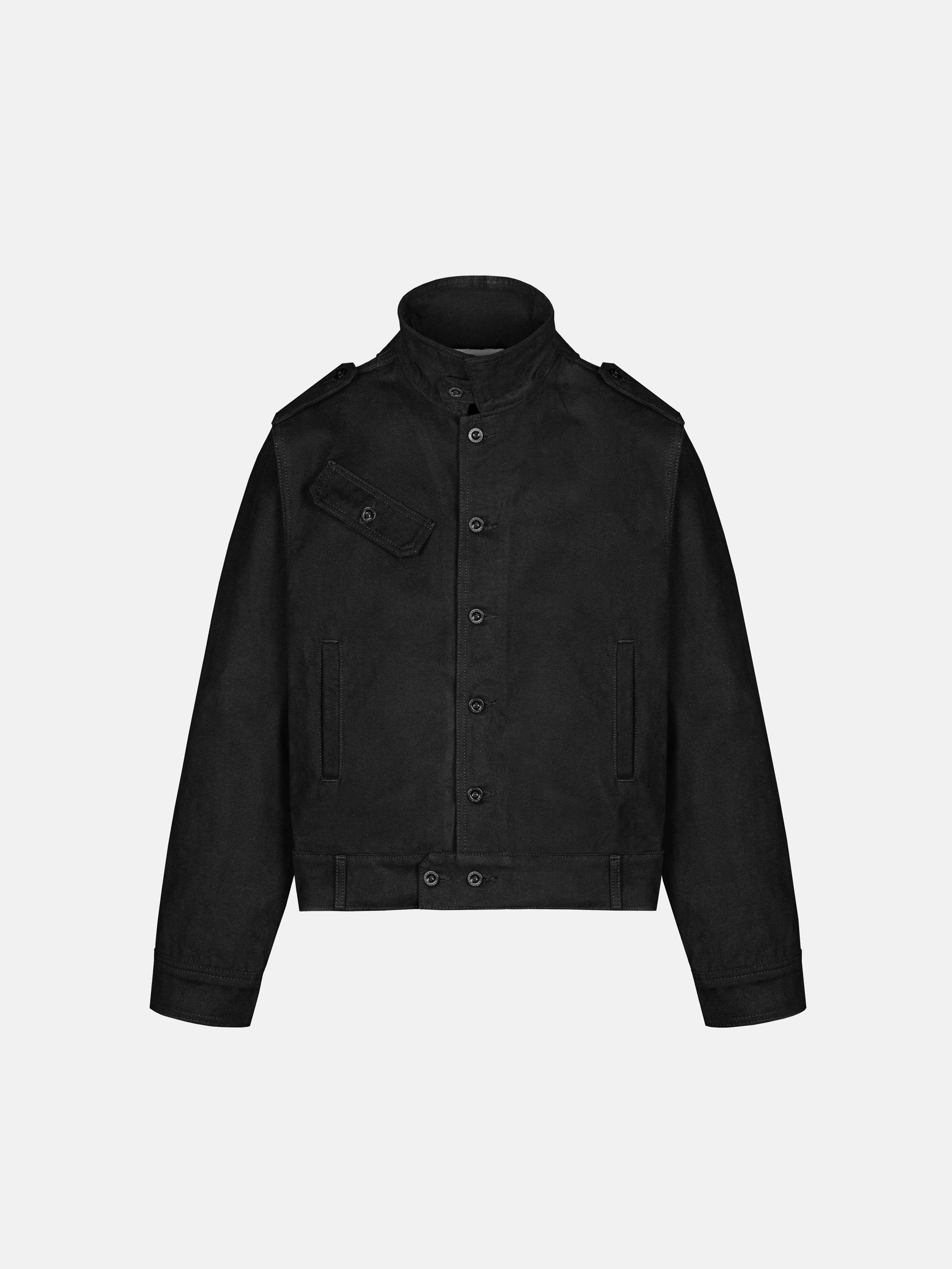 OFFICER JACKET - BLACK CANVAS - Image 7
