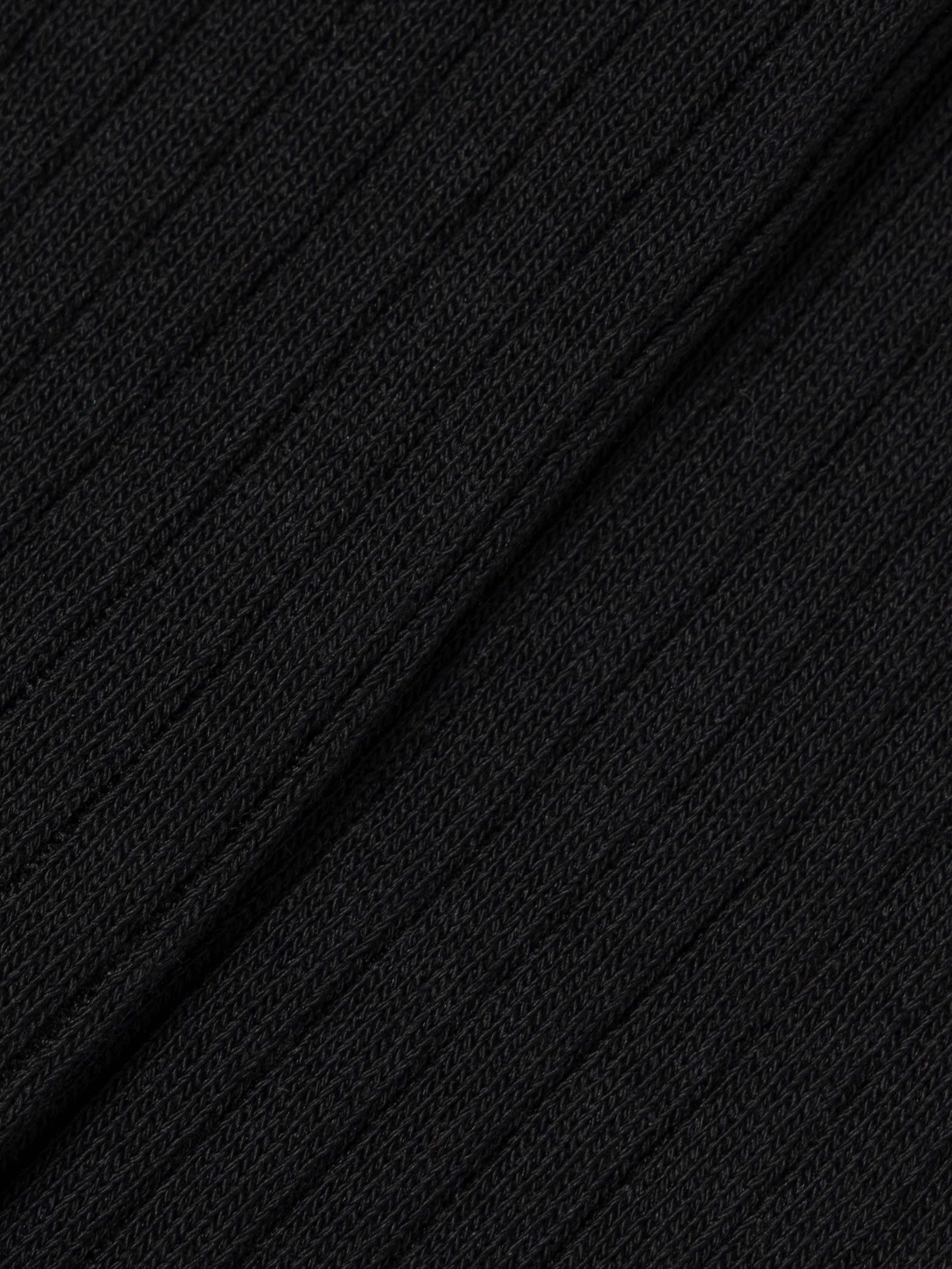 RIBBED SOCKS - BLACK - Image 2