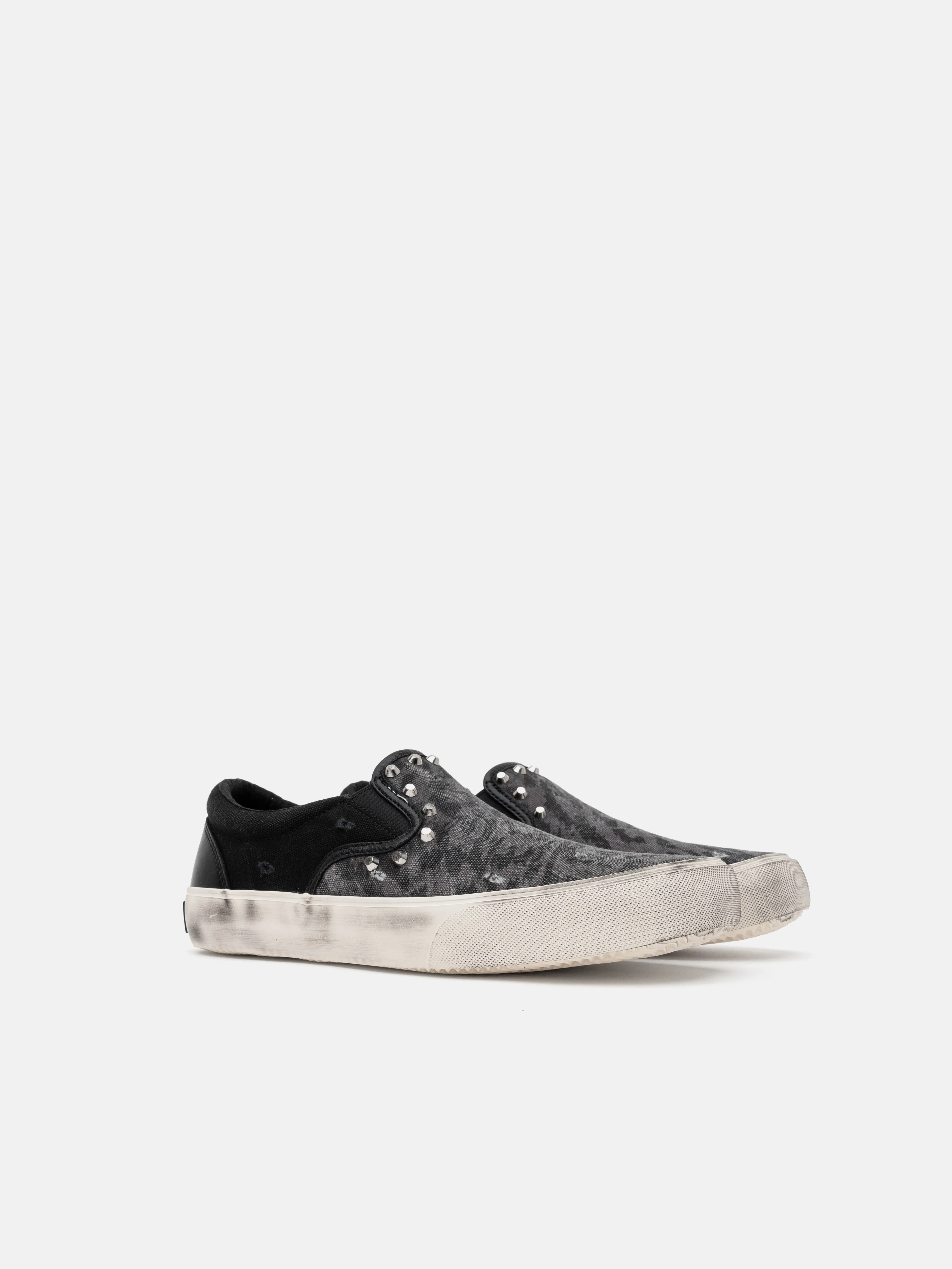 SLIP ON SNEAKER - BLACK LEOPARD - Image 4