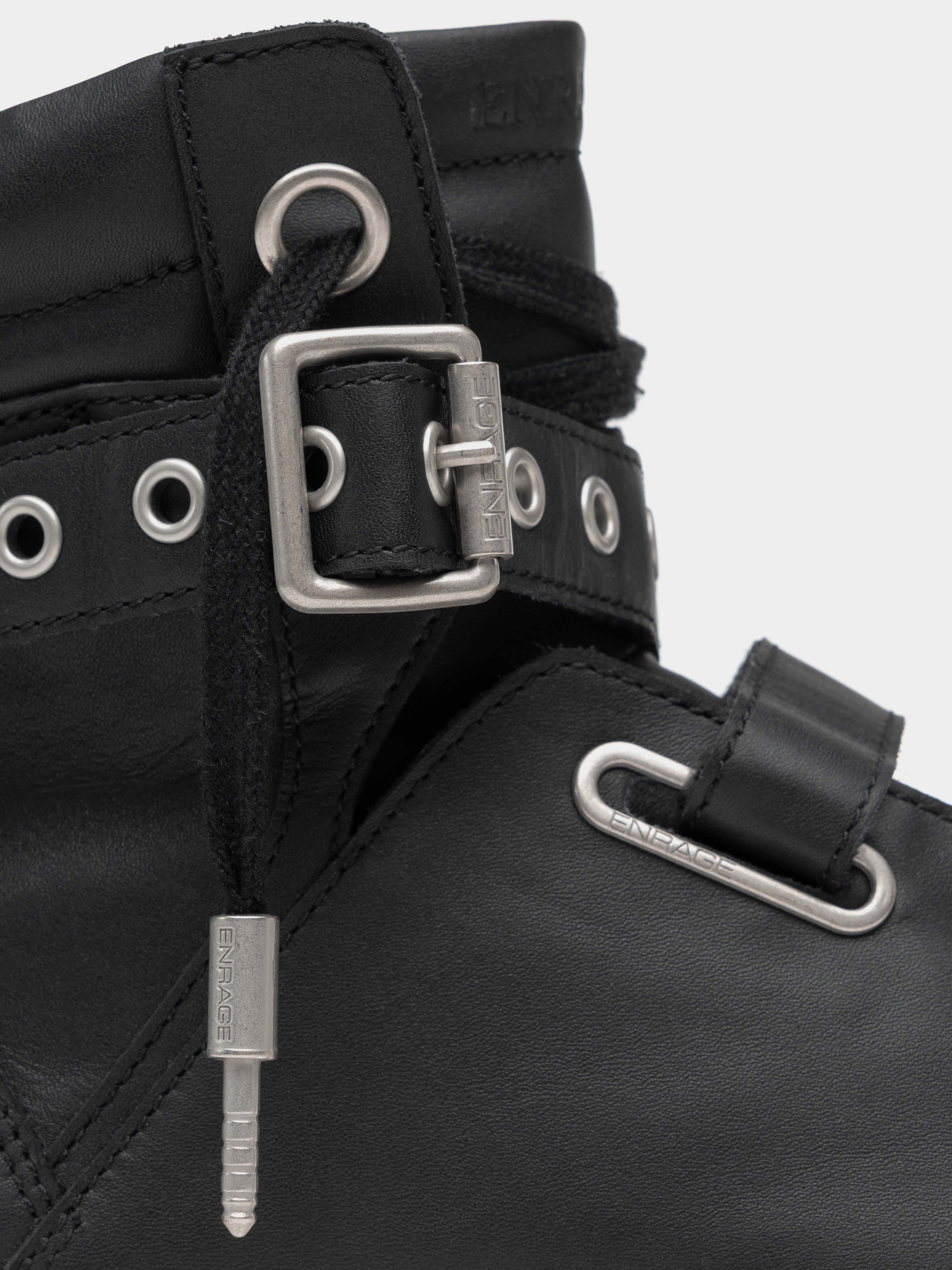 HIGH TOP SNEAKER - BLACK - Image 3