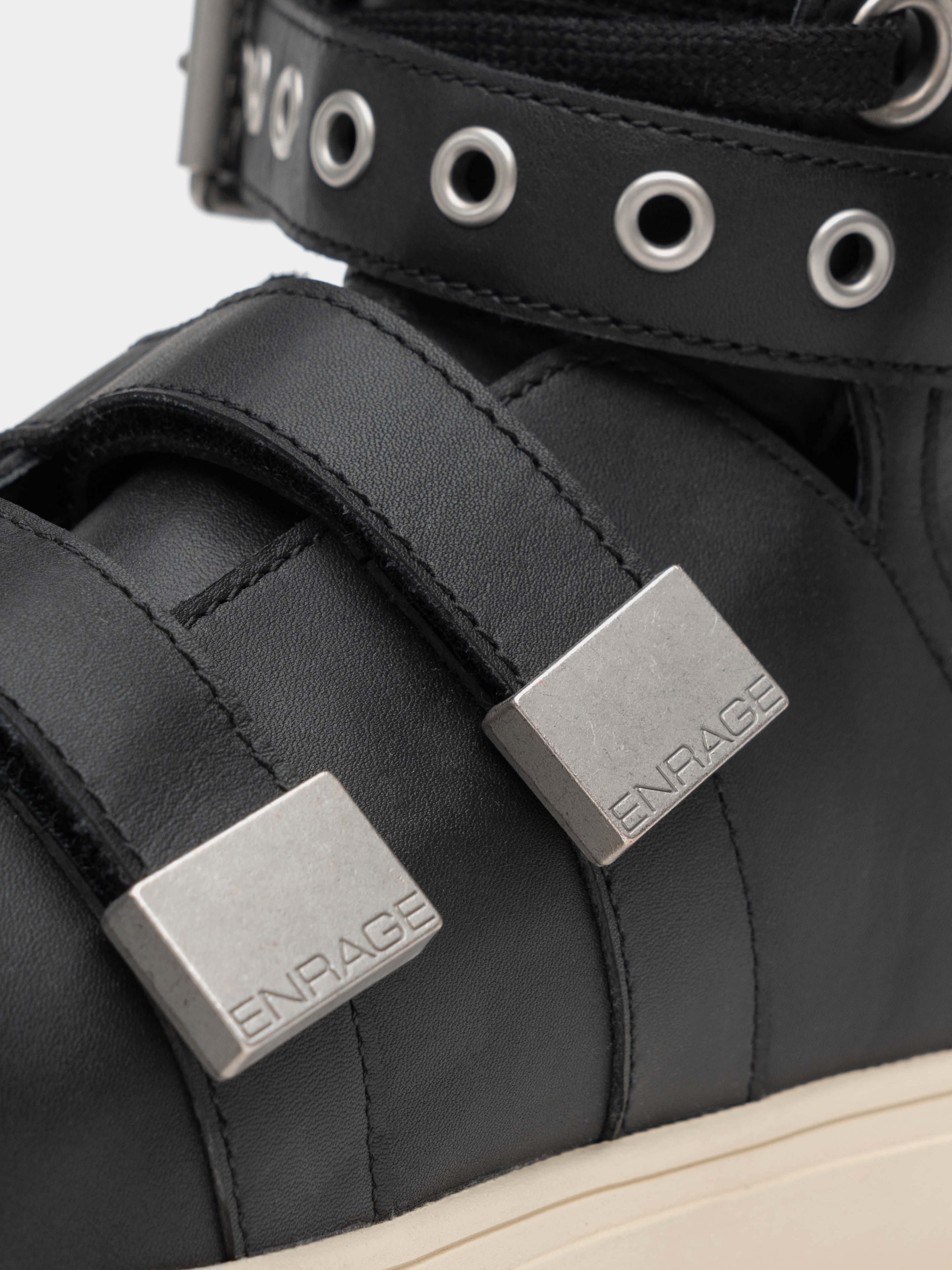 HIGH TOP SNEAKER - BLACK - Image 4