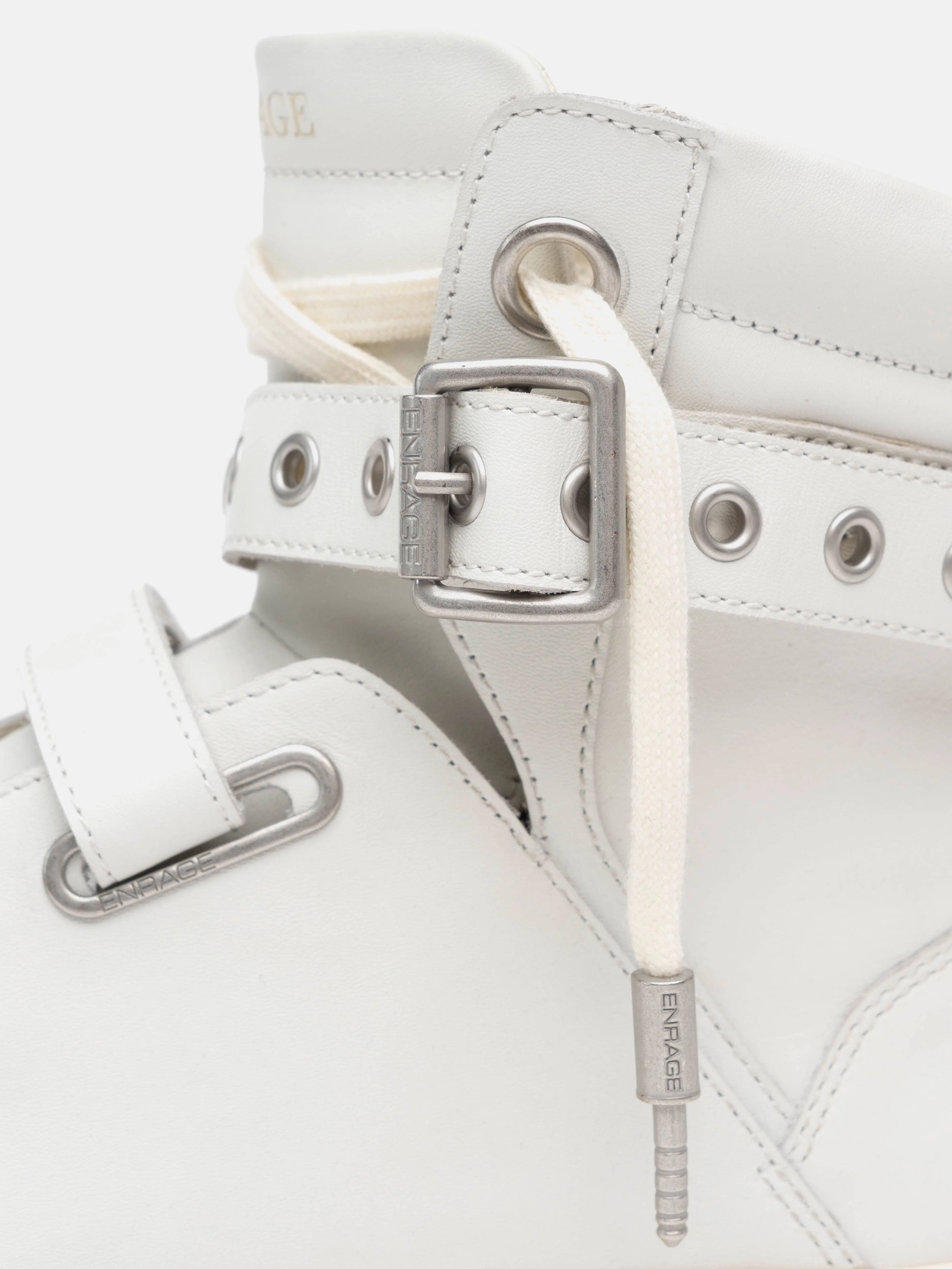 HIGH TOP SNEAKER - WHITE - Image 3