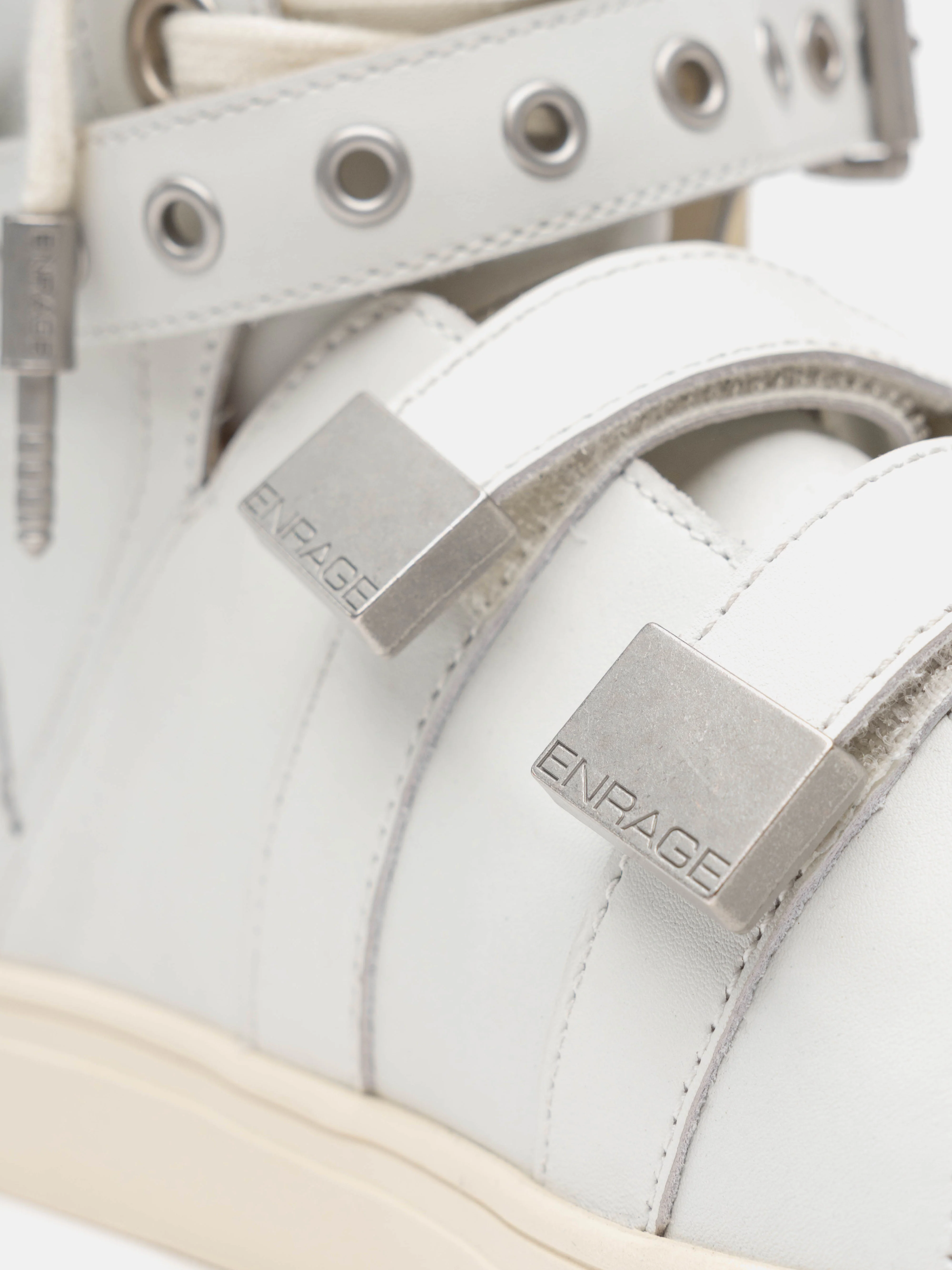 HIGH TOP SNEAKER - WHITE - Image 6