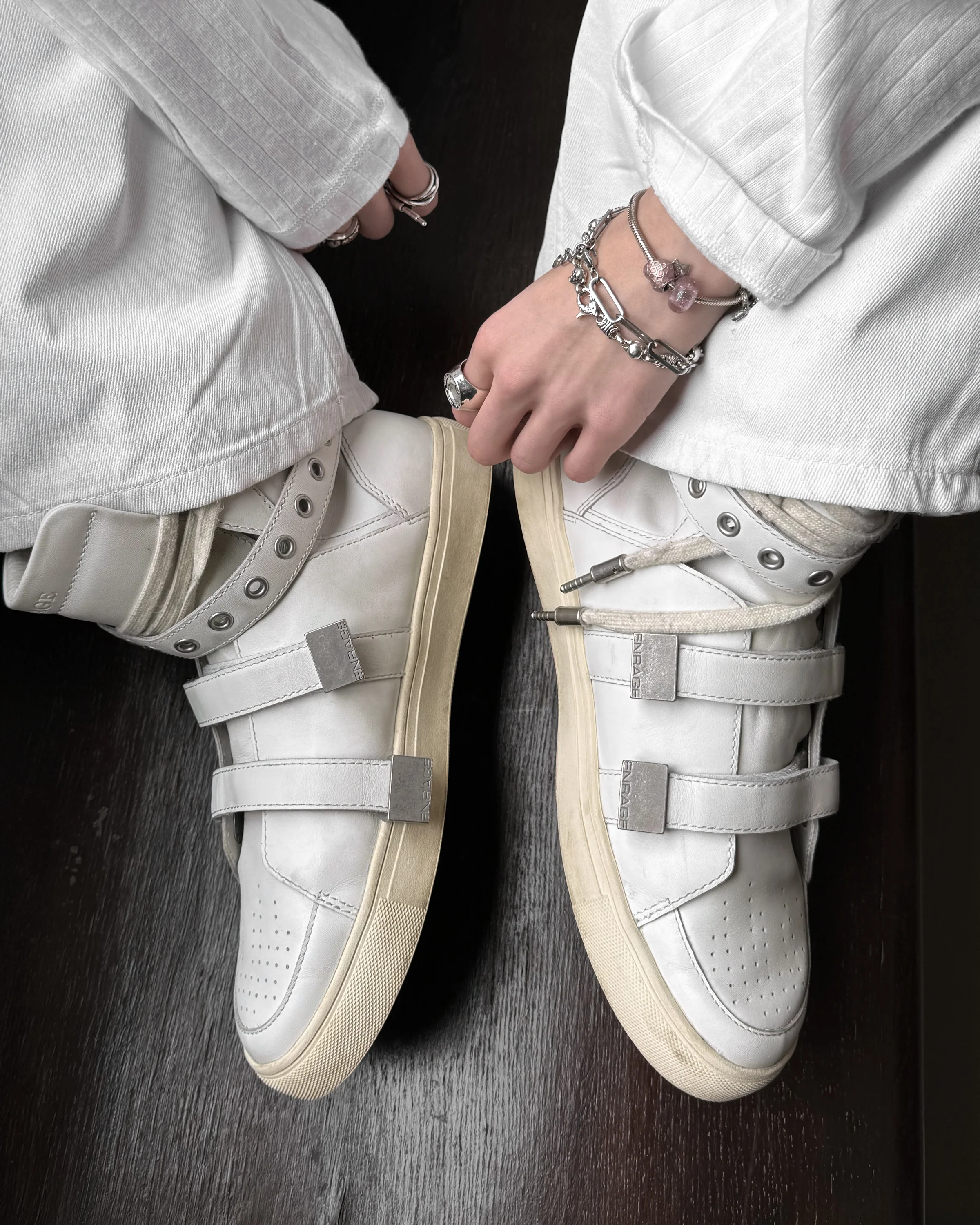 HIGH TOP SNEAKER - WHITE - Image 7