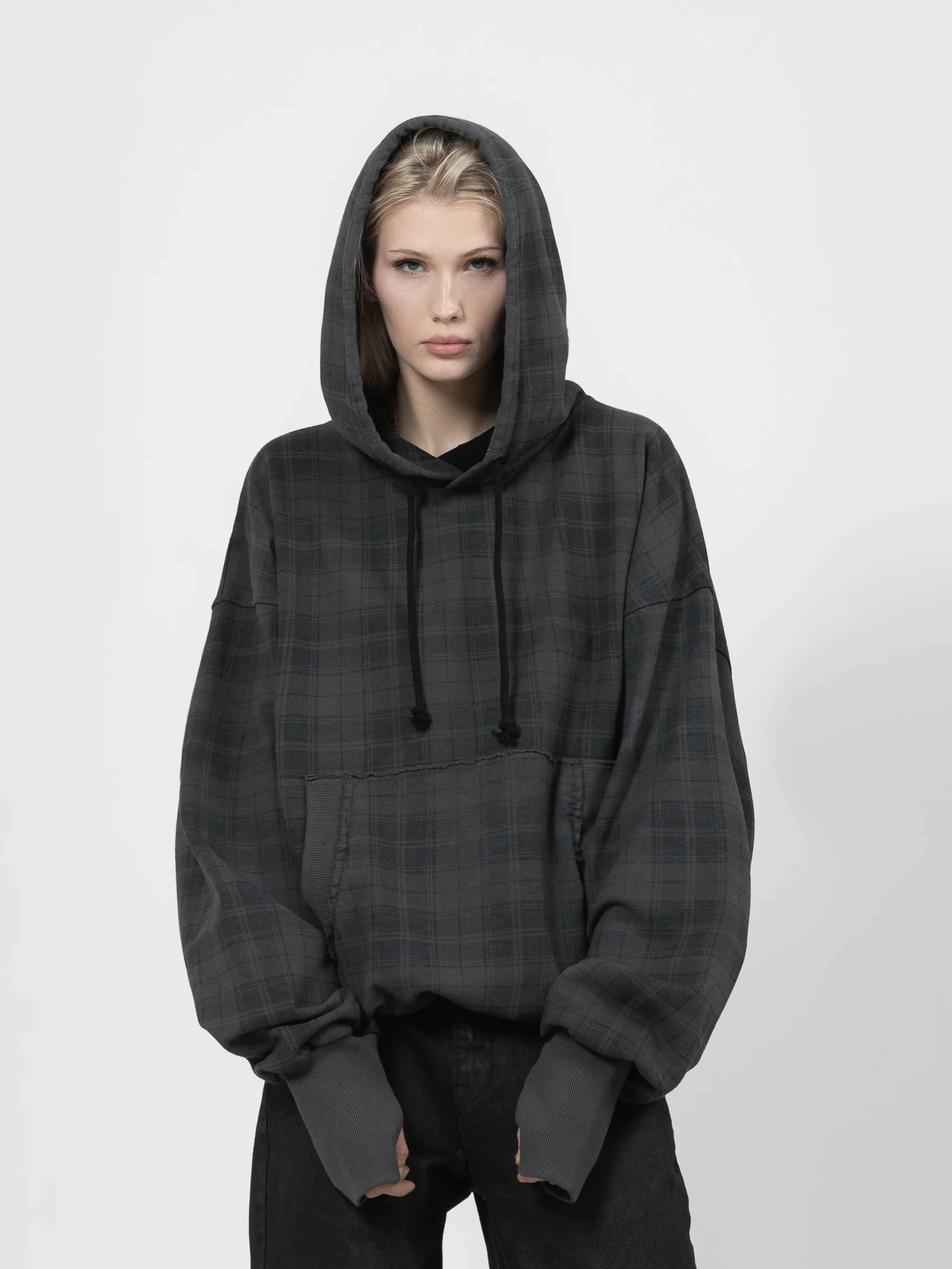 2010 HOODIE - BLACK CHECKERED - Image 2