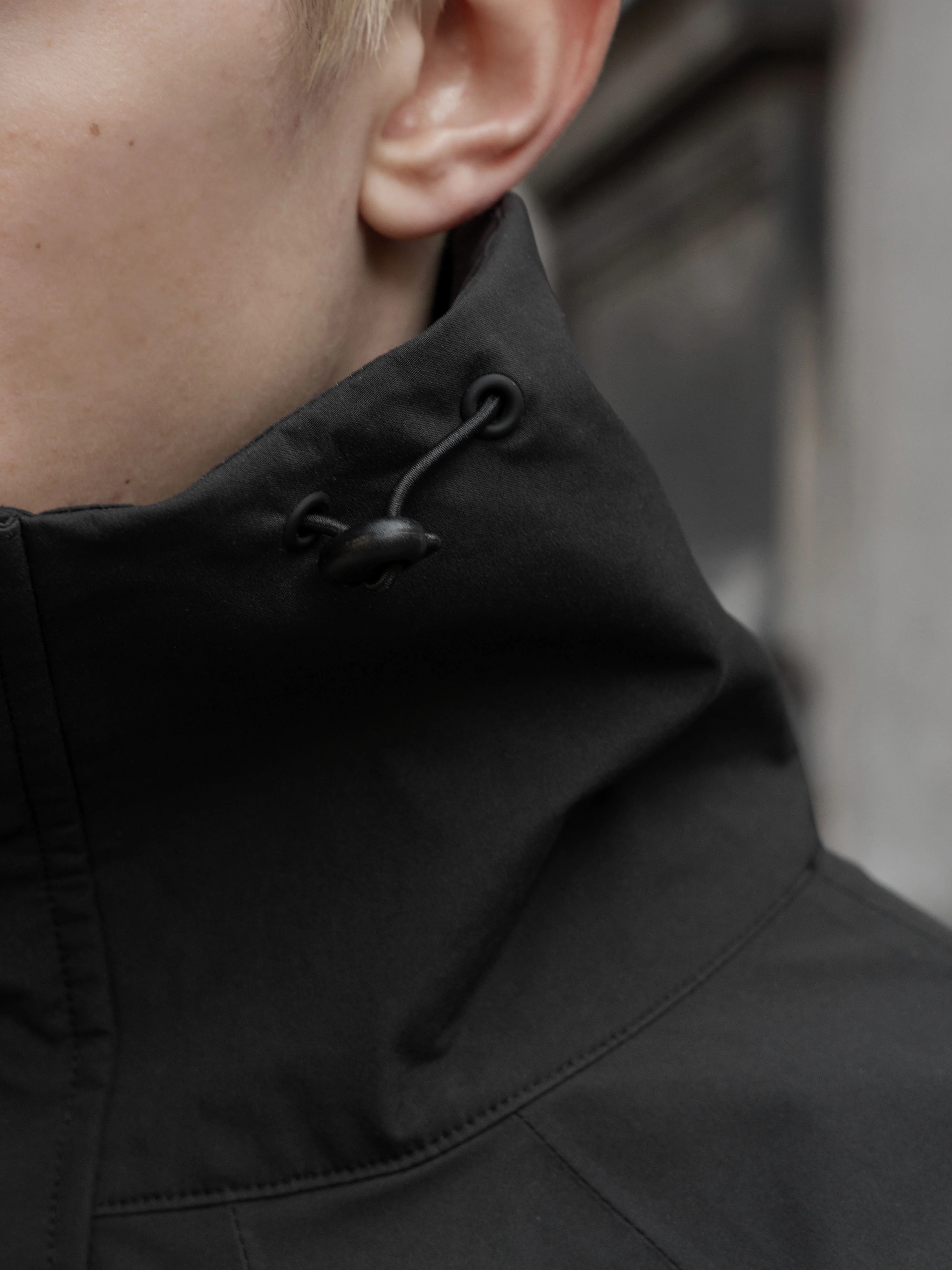 WINDBREAKER JACKET - BLACK - Image 4