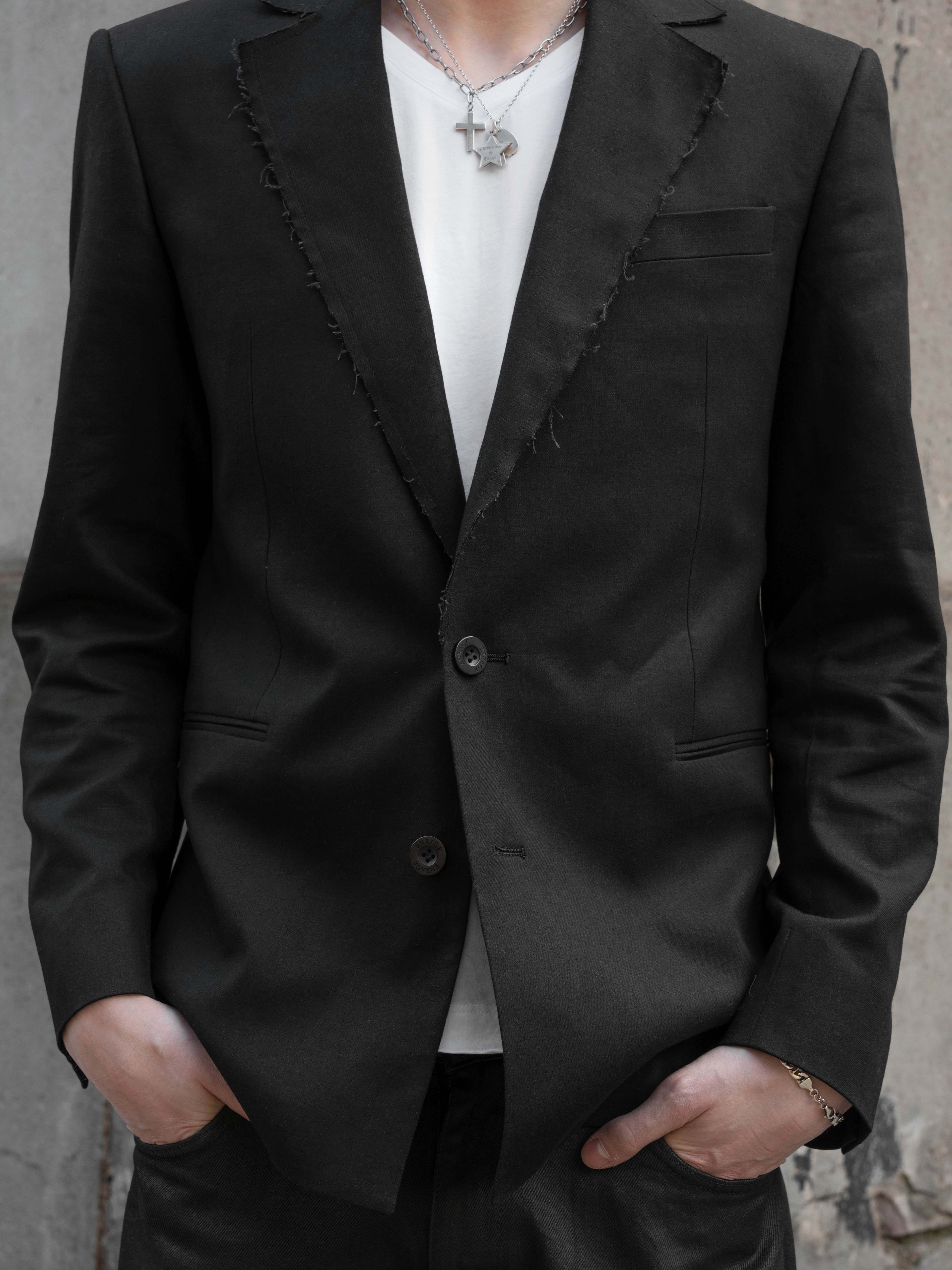 WORN BLAZER - BLACK - Image 4